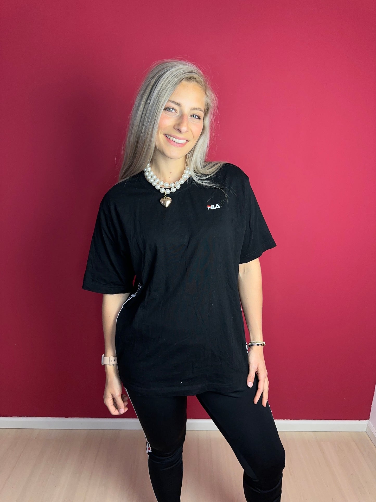 2-delige set FILA zwart - Maat XL