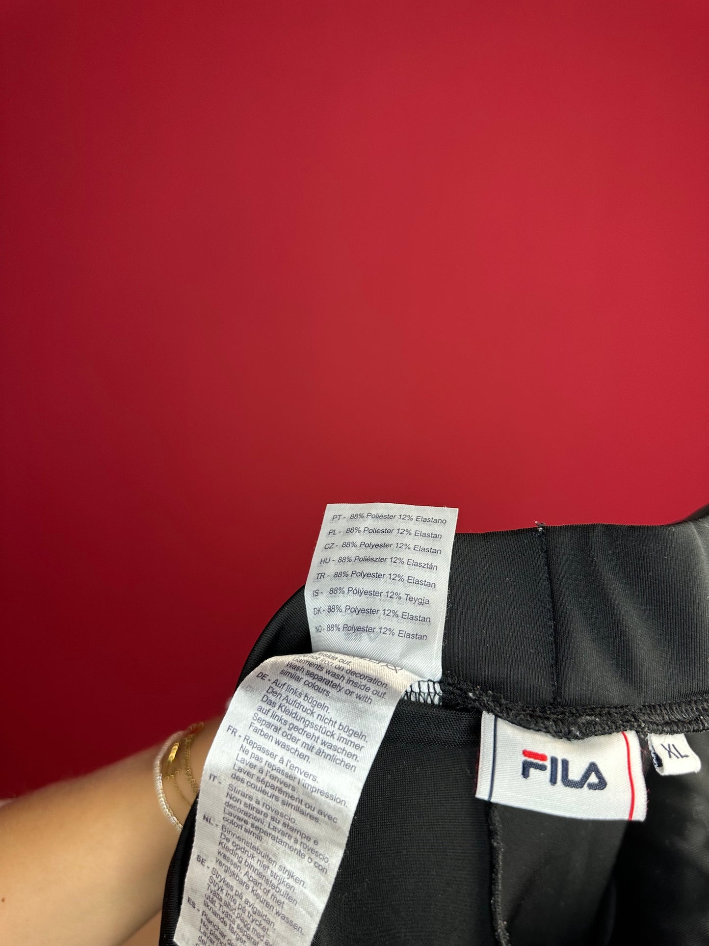 2-delige set FILA zwart - Maat XL