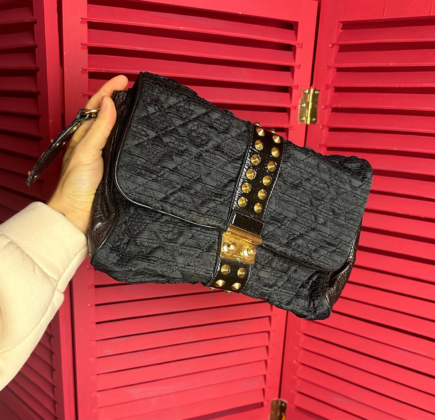 Louis Vuitton Coquette clutch zwart