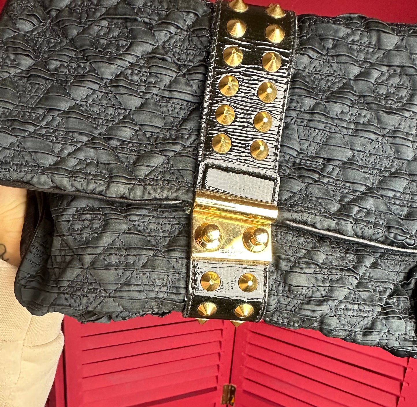 Louis Vuitton Coquette clutch zwart