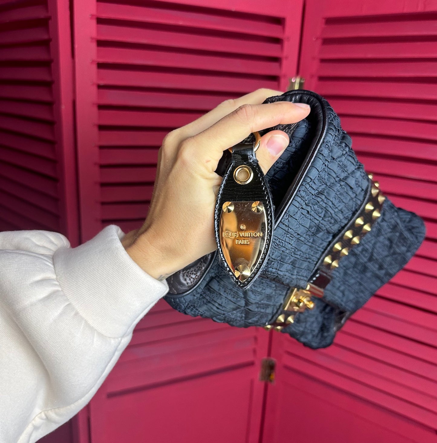 Louis Vuitton Coquette clutch zwart