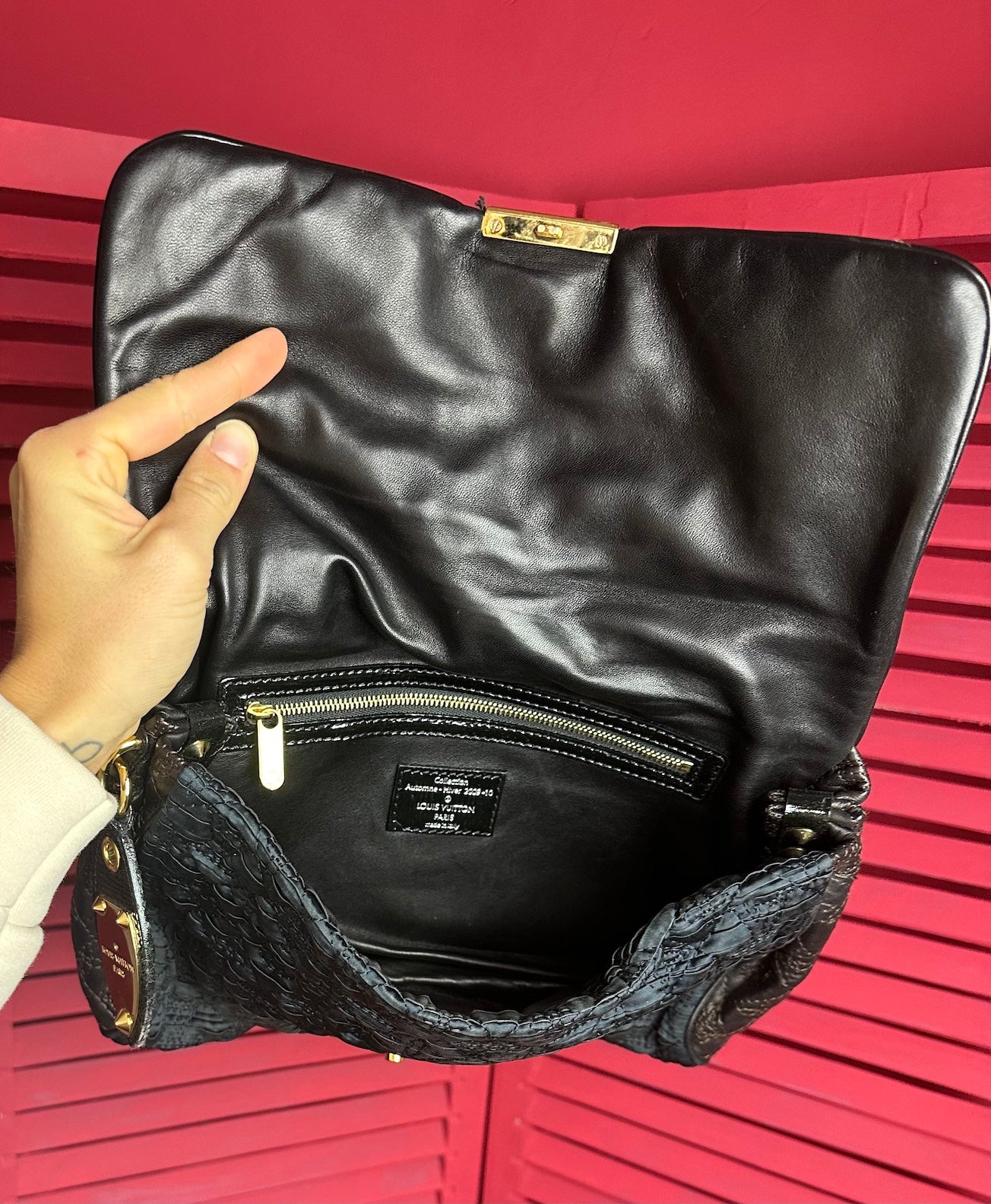 Louis Vuitton Coquette clutch zwart