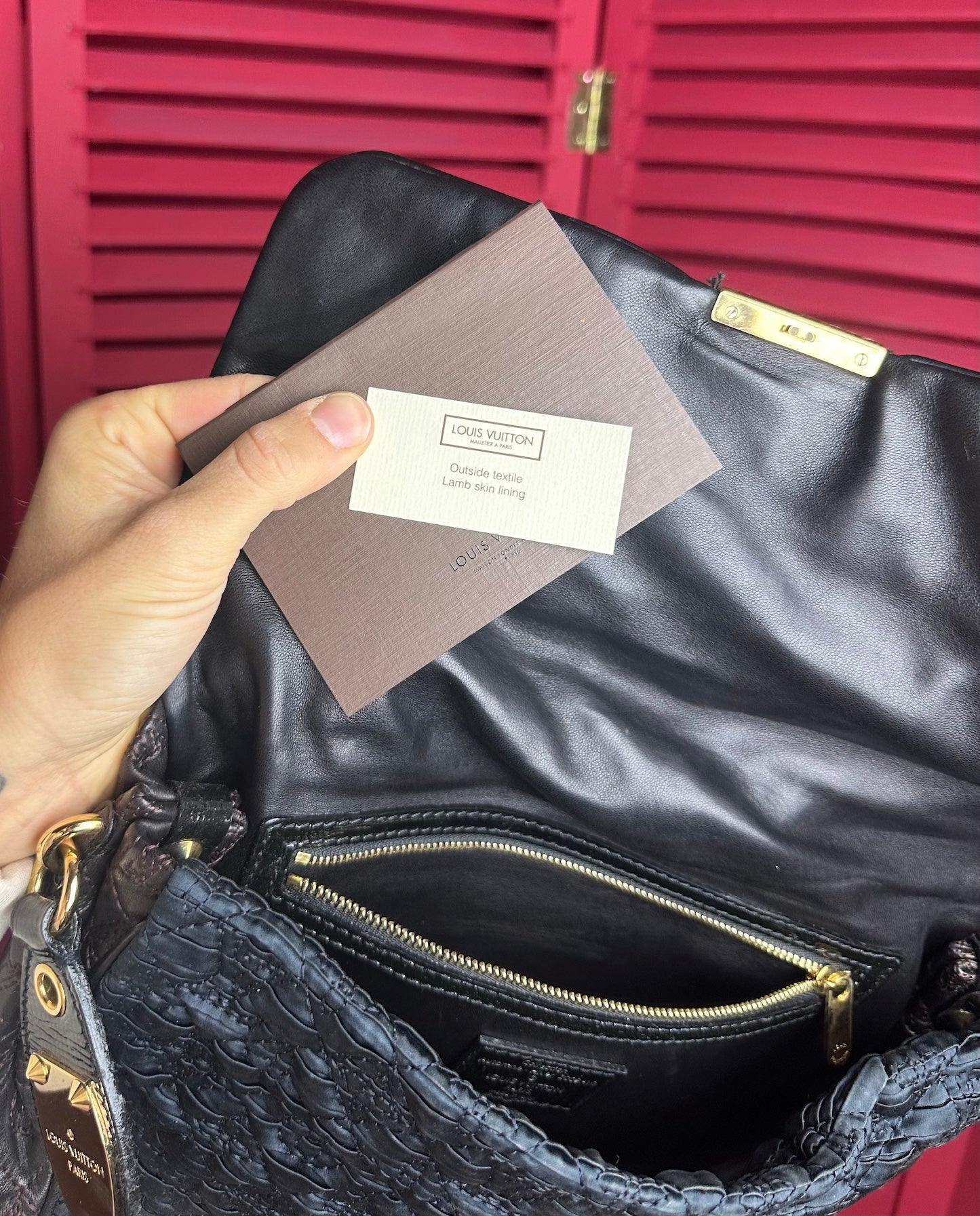 Louis Vuitton Coquette clutch zwart