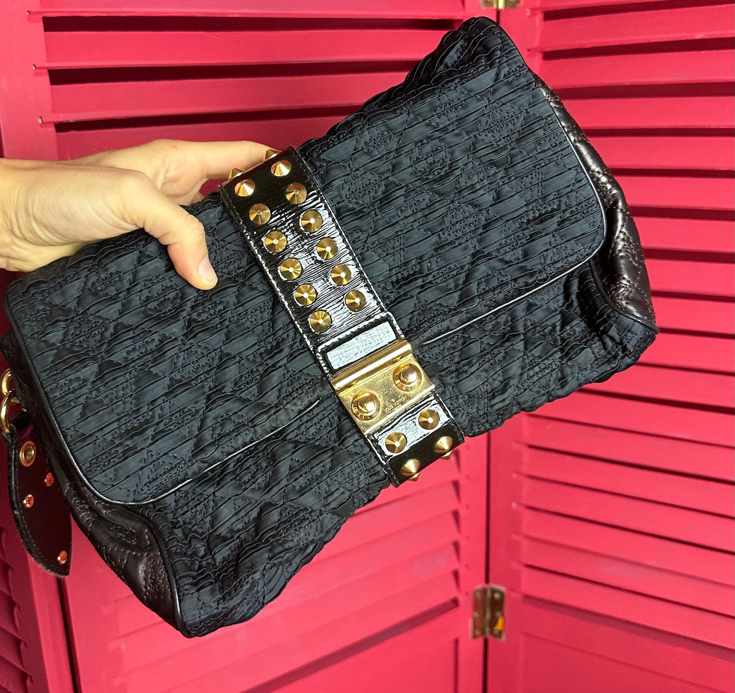 Louis Vuitton Coquette clutch zwart