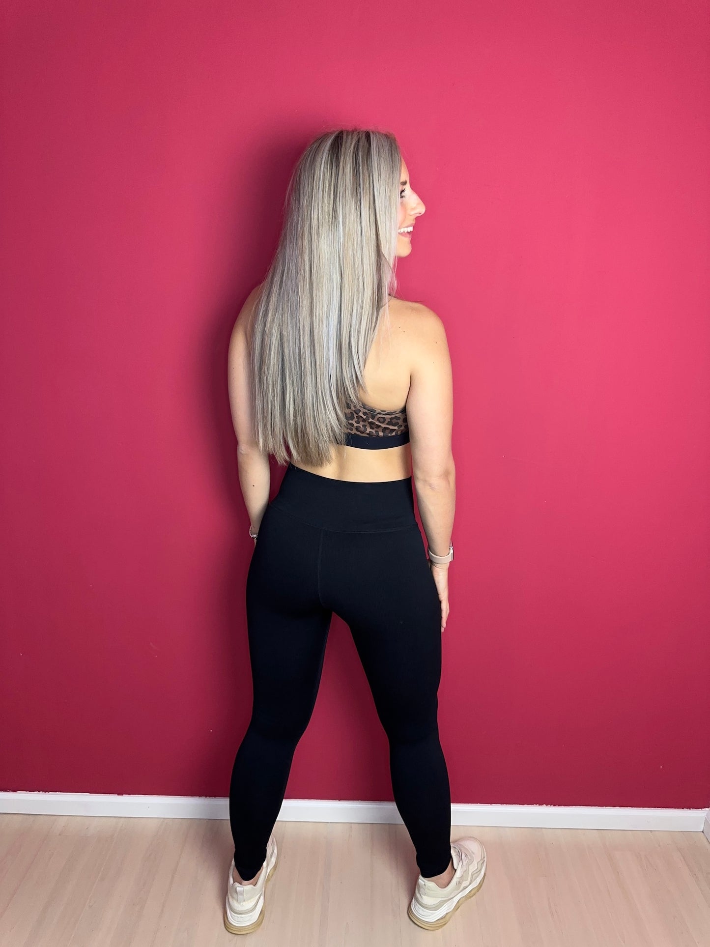 Legging sport Lune Active Luna rib zwart - Maat L