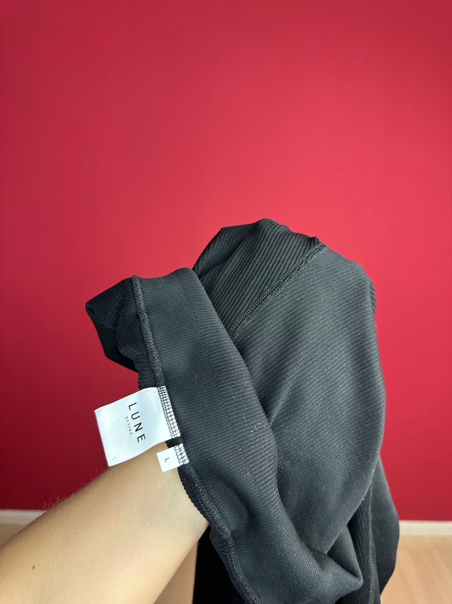 Legging sport Lune Active Luna rib zwart - Maat L