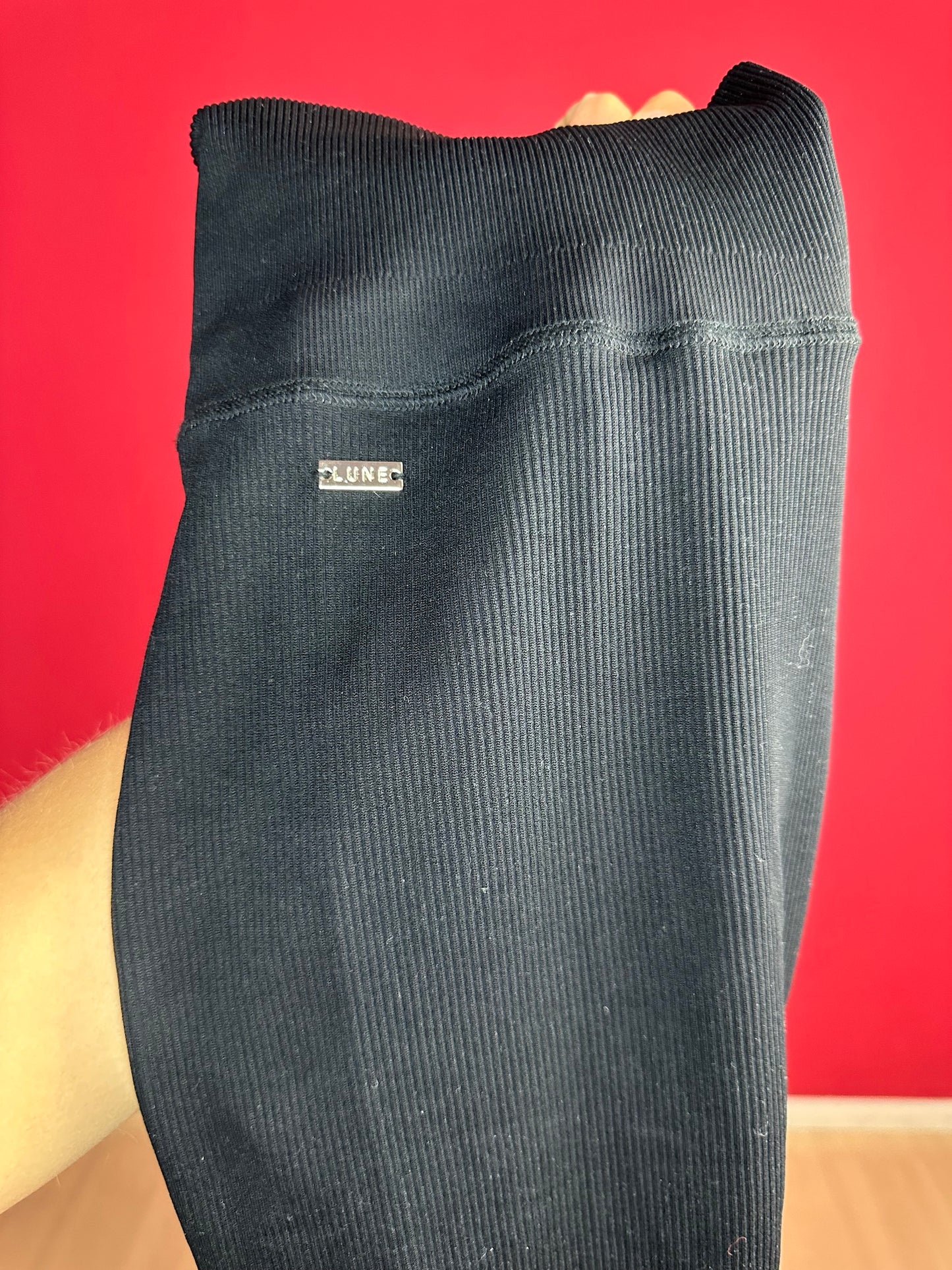 Legging sport Lune Active Luna rib zwart - Maat L