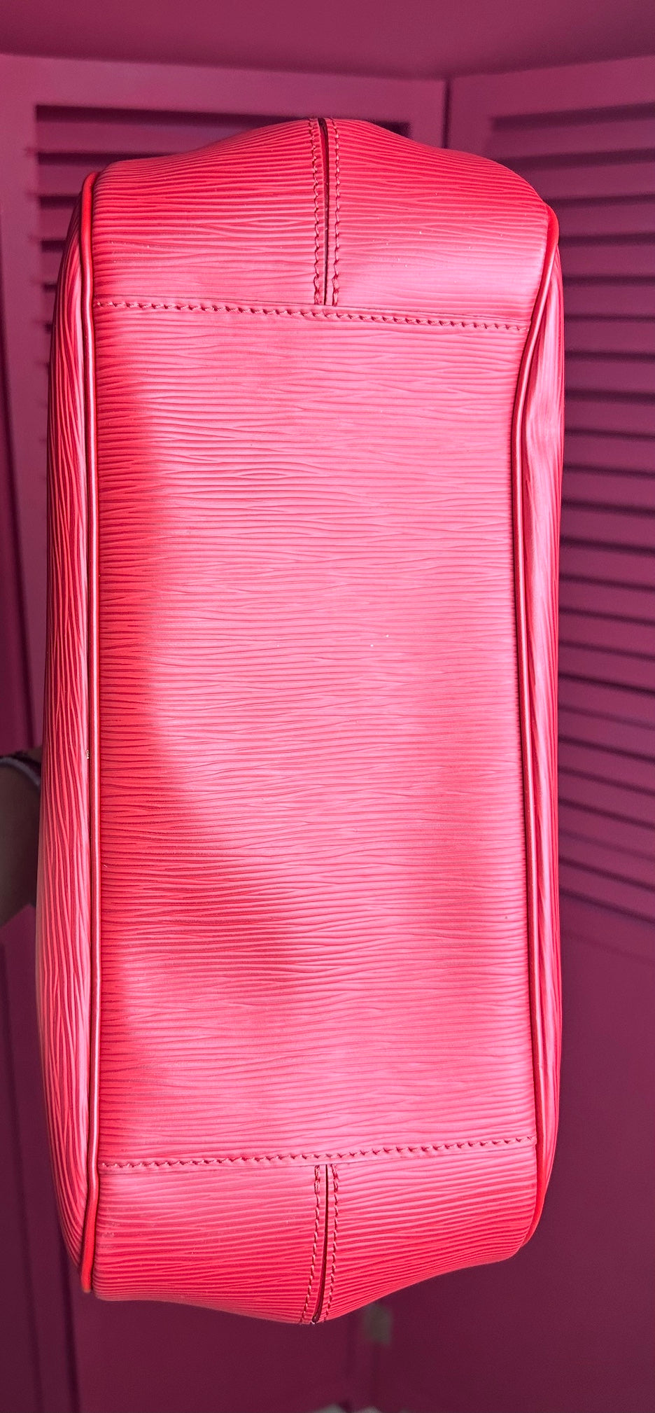 Louis Vuitton Passy handtas leer rood