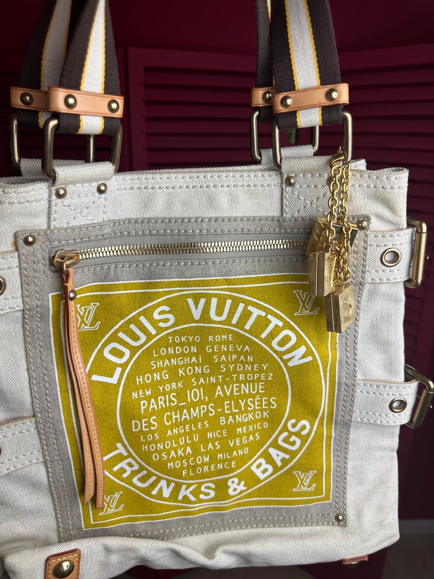 Louis Vuitton Globe shopper bag tote beige