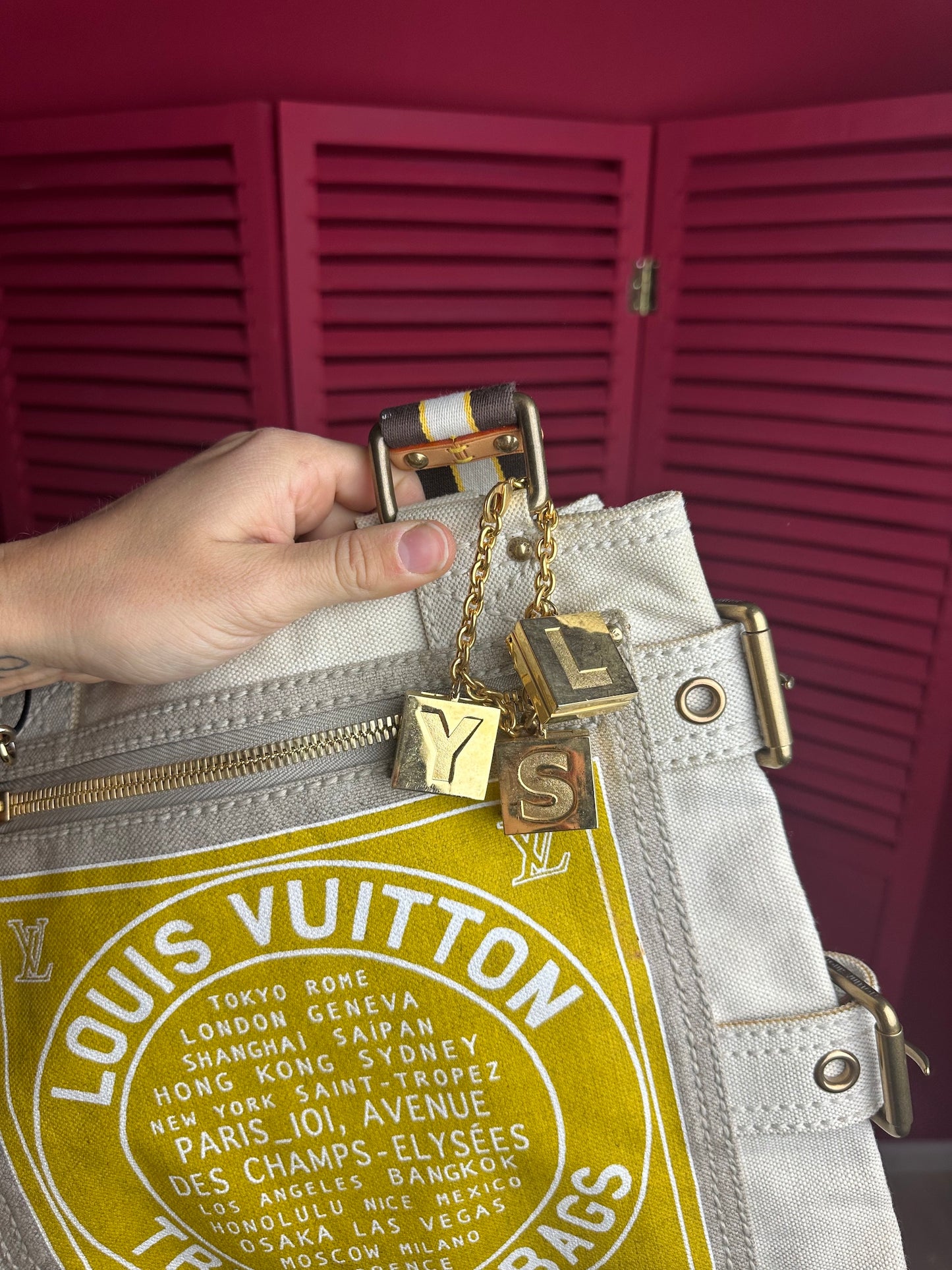 Louis Vuitton Globe shopper bag tote beige