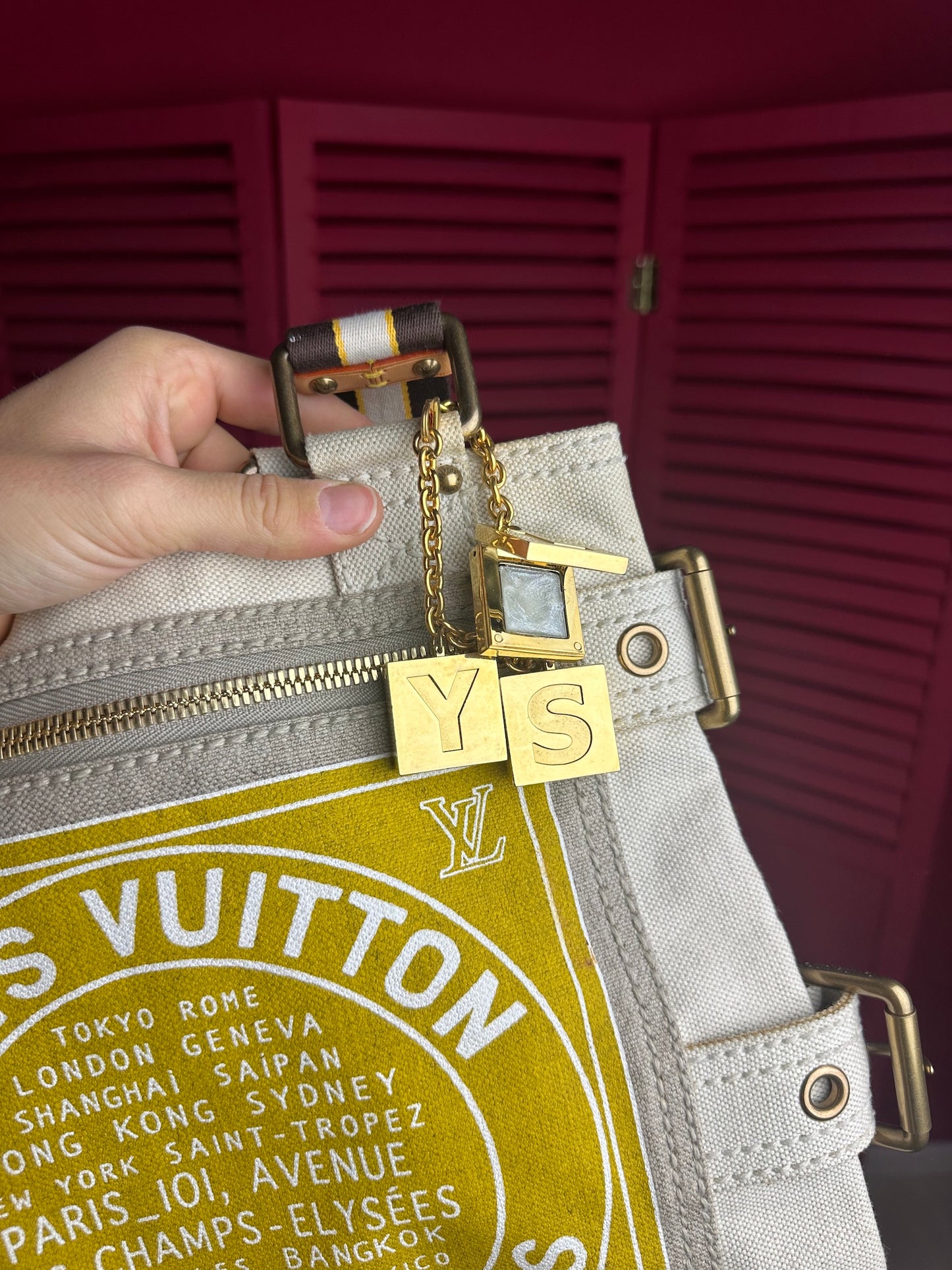 Louis Vuitton Globe shopper bag tote beige