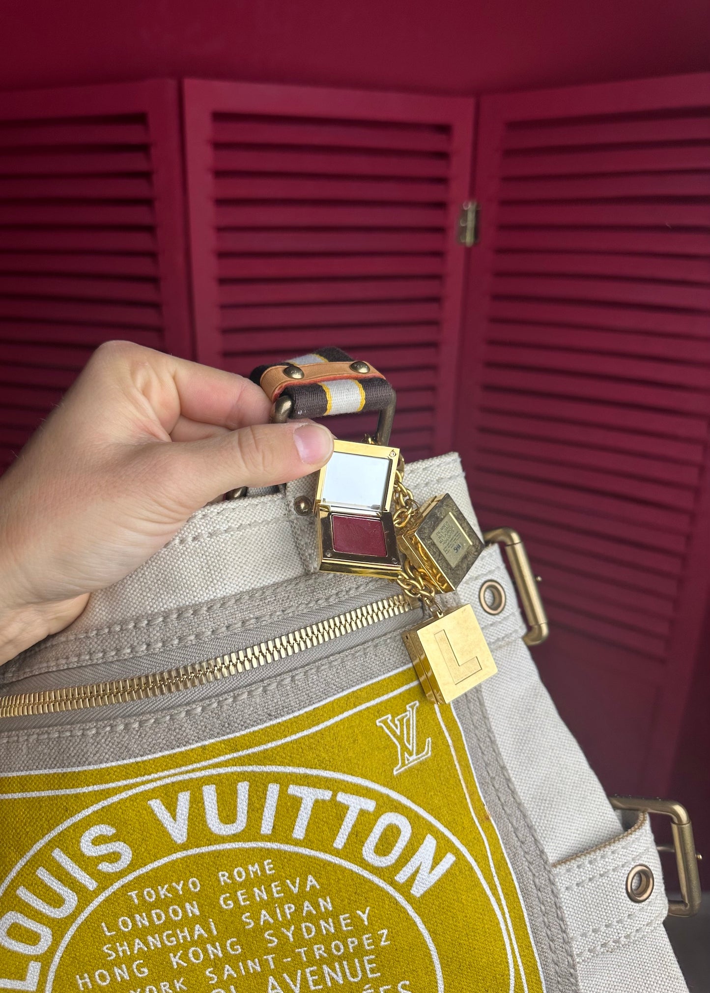 Louis Vuitton Globe shopper bag tote beige