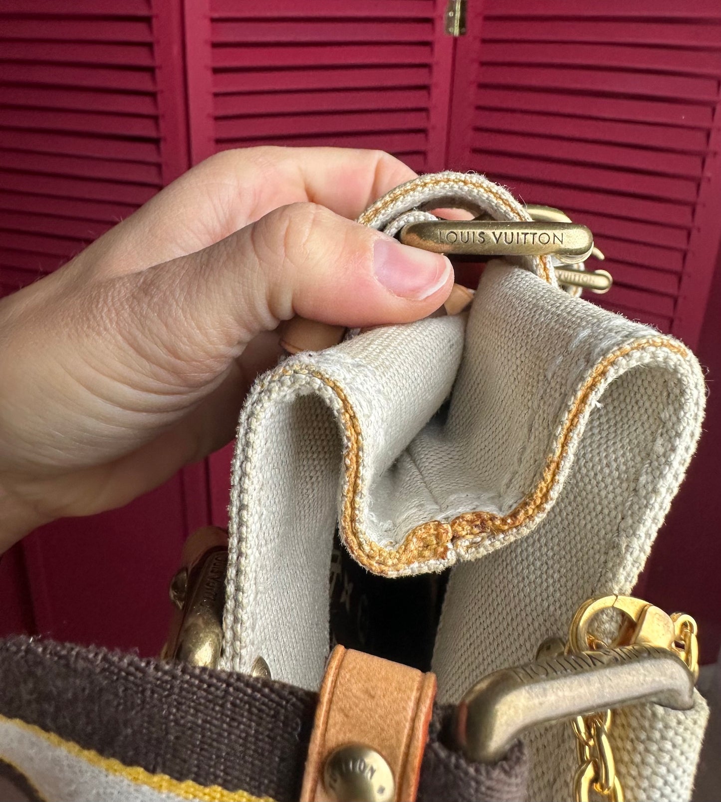 Louis Vuitton Globe shopper bag tote beige