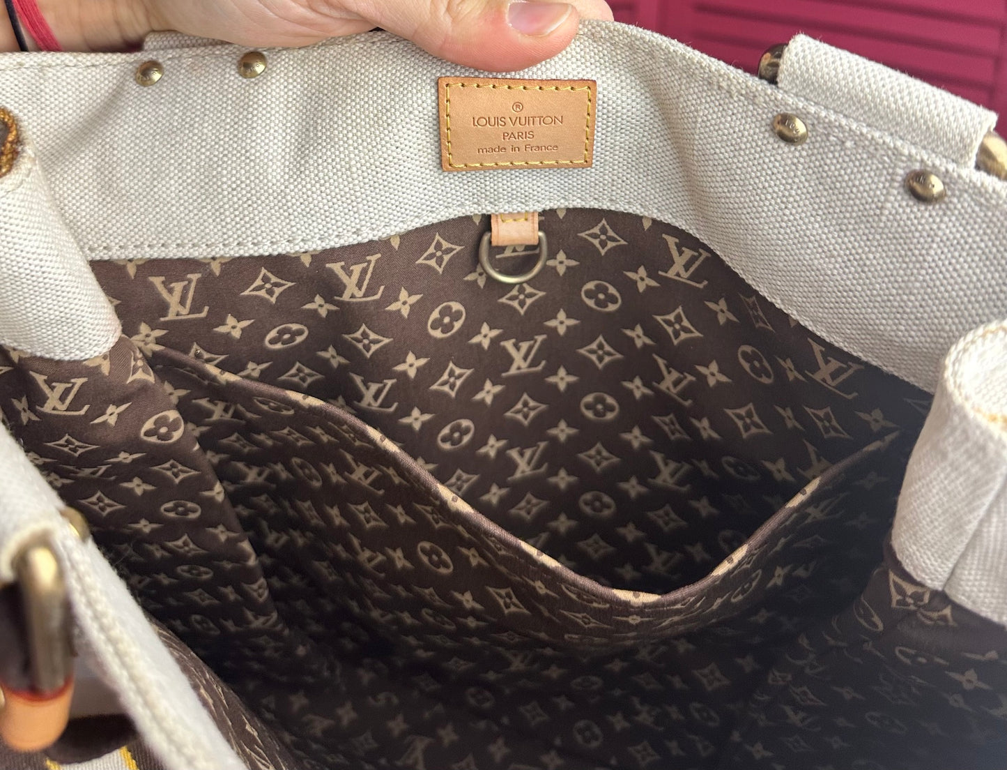 Louis Vuitton Globe shopper bag tote beige