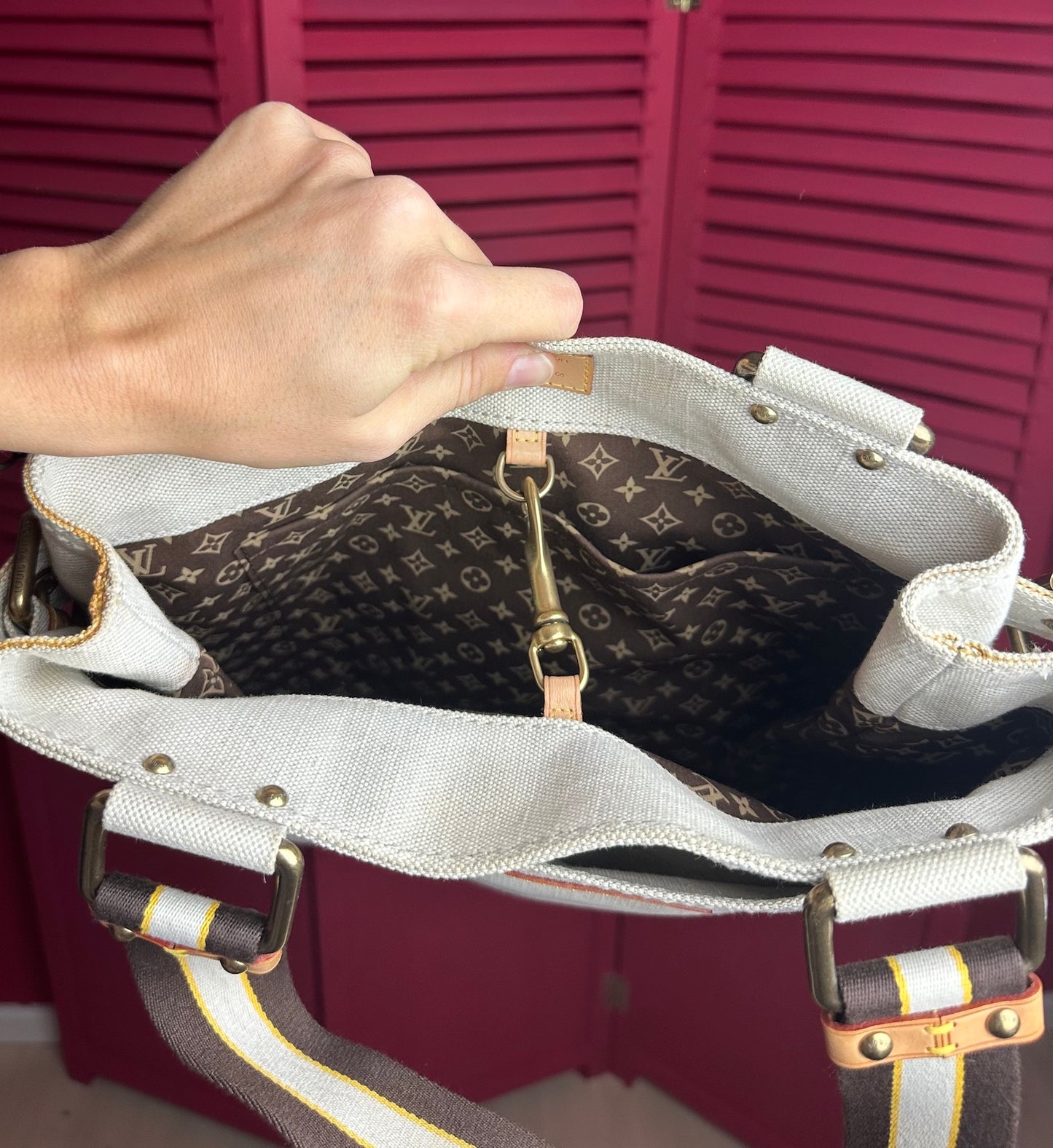 Louis Vuitton Globe shopper bag tote beige