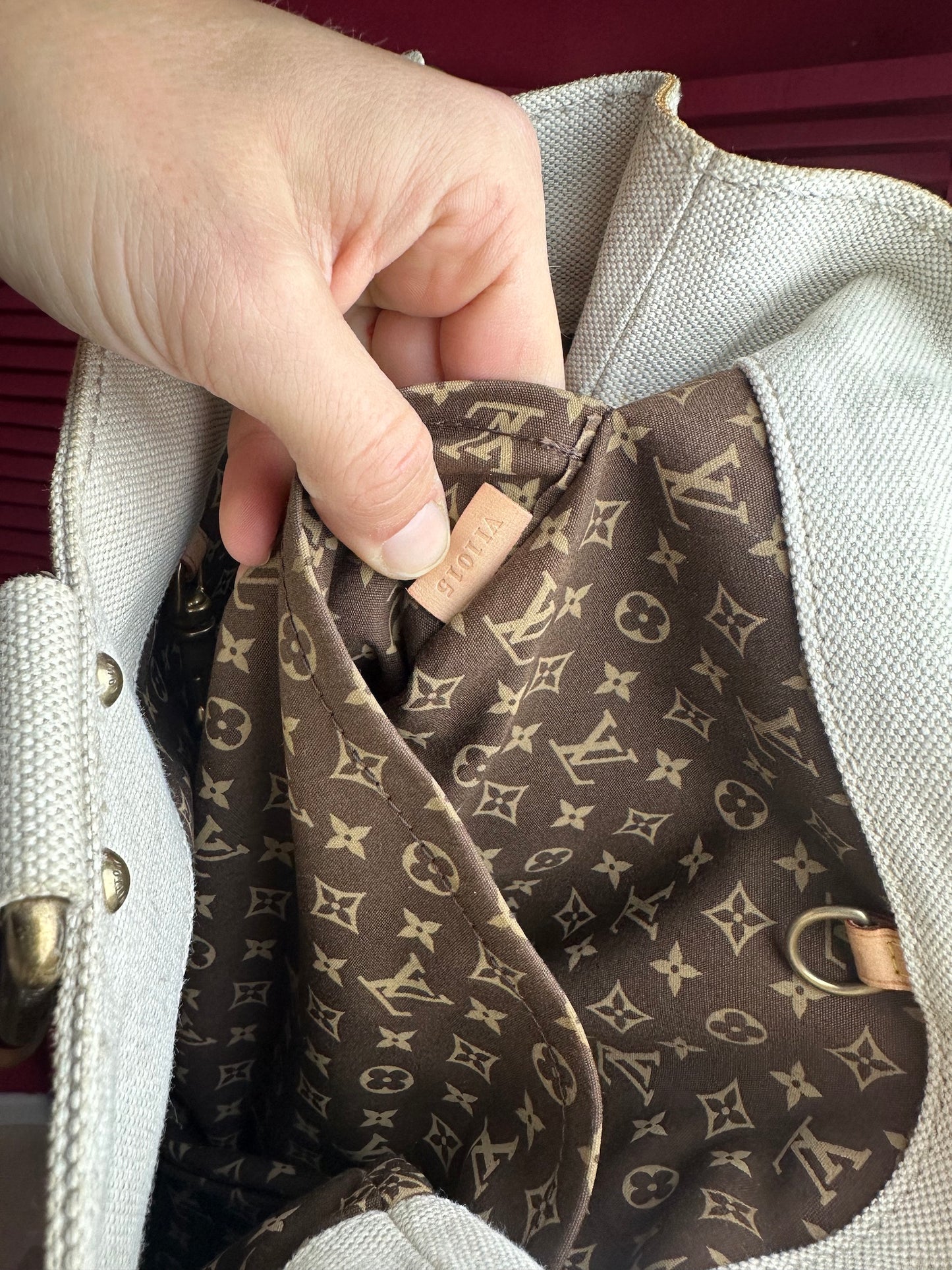Louis Vuitton Globe shopper bag tote beige