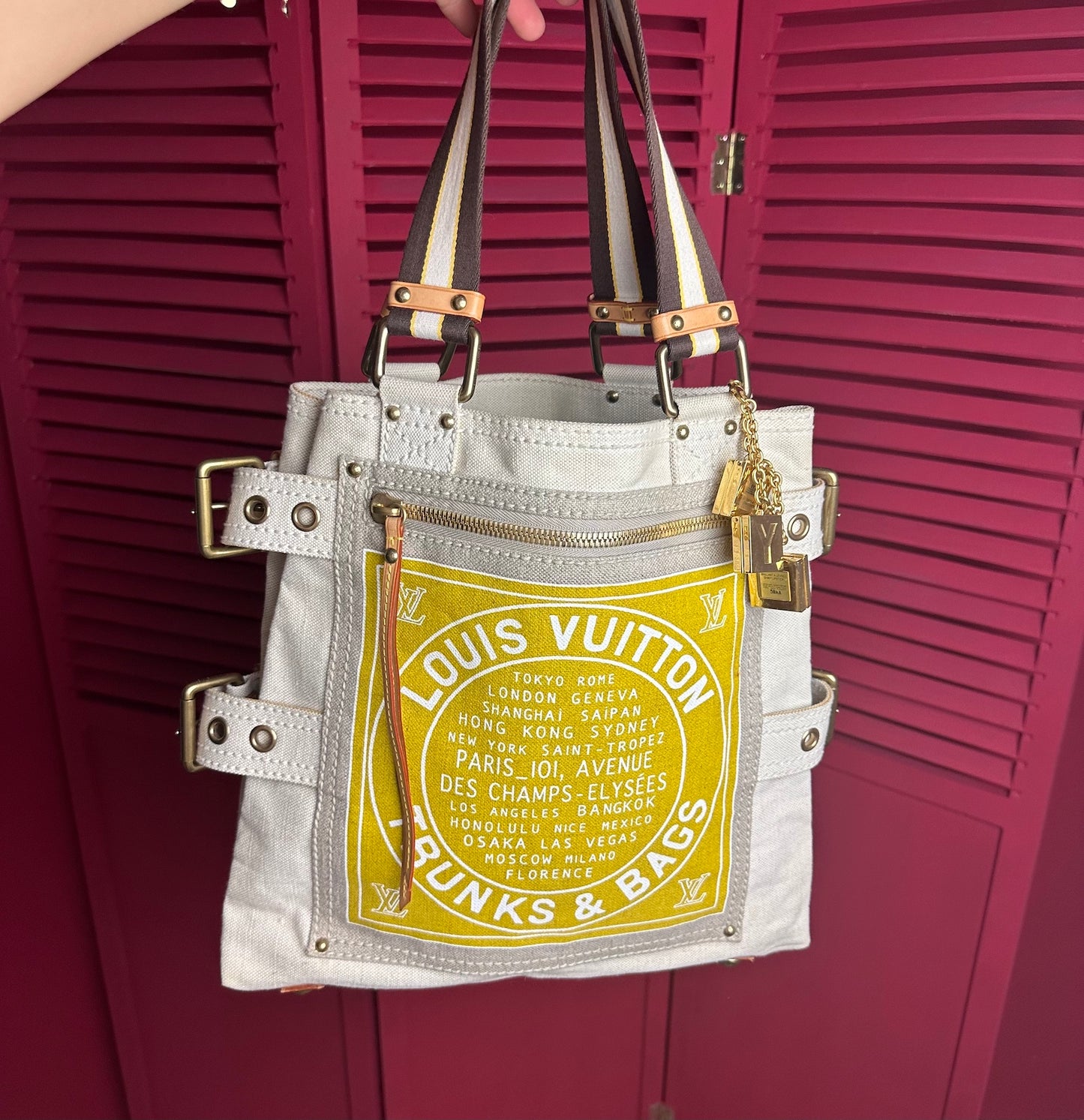 Louis Vuitton Globe shopper bag tote beige