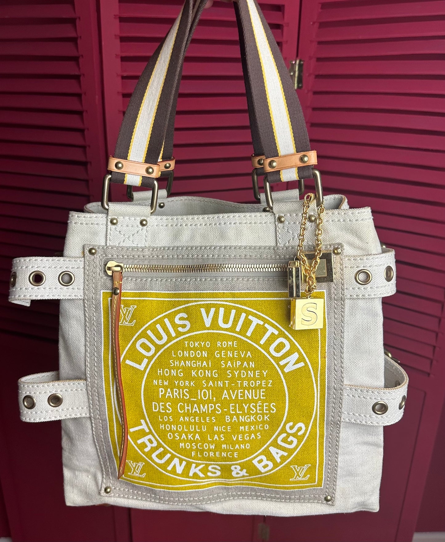 Louis Vuitton Globe shopper bag tote beige