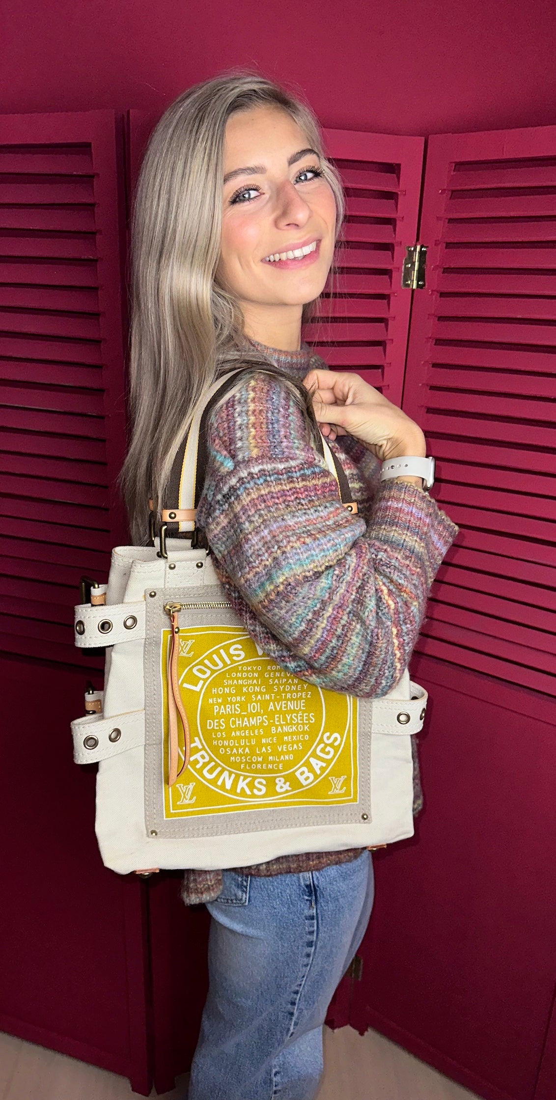 Louis Vuitton Globe shopper bag tote beige
