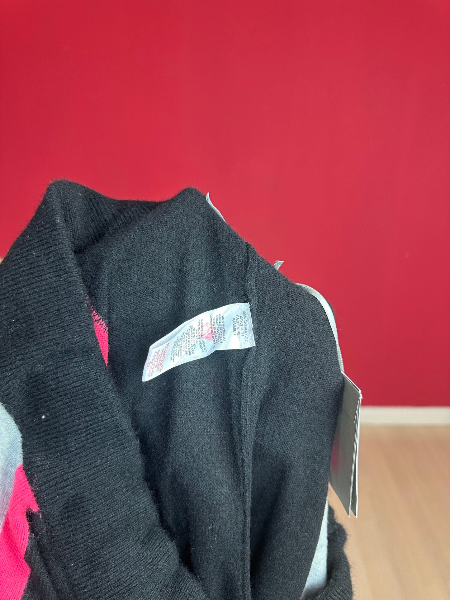 Broek Brodie Cashmere zwart/neon roze - Maat L