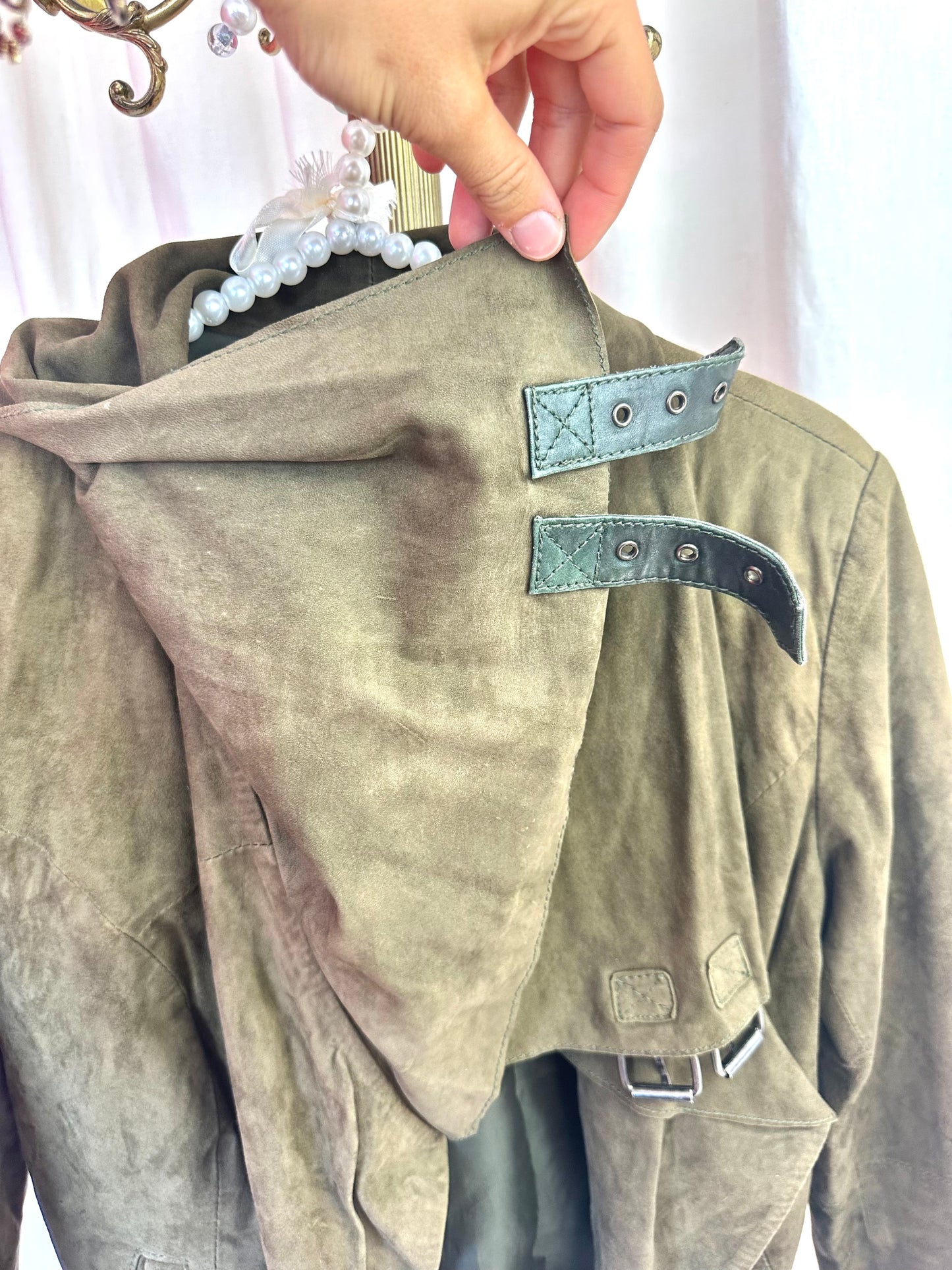 Jack Ibana Rouge suede legergroen - Maat 38