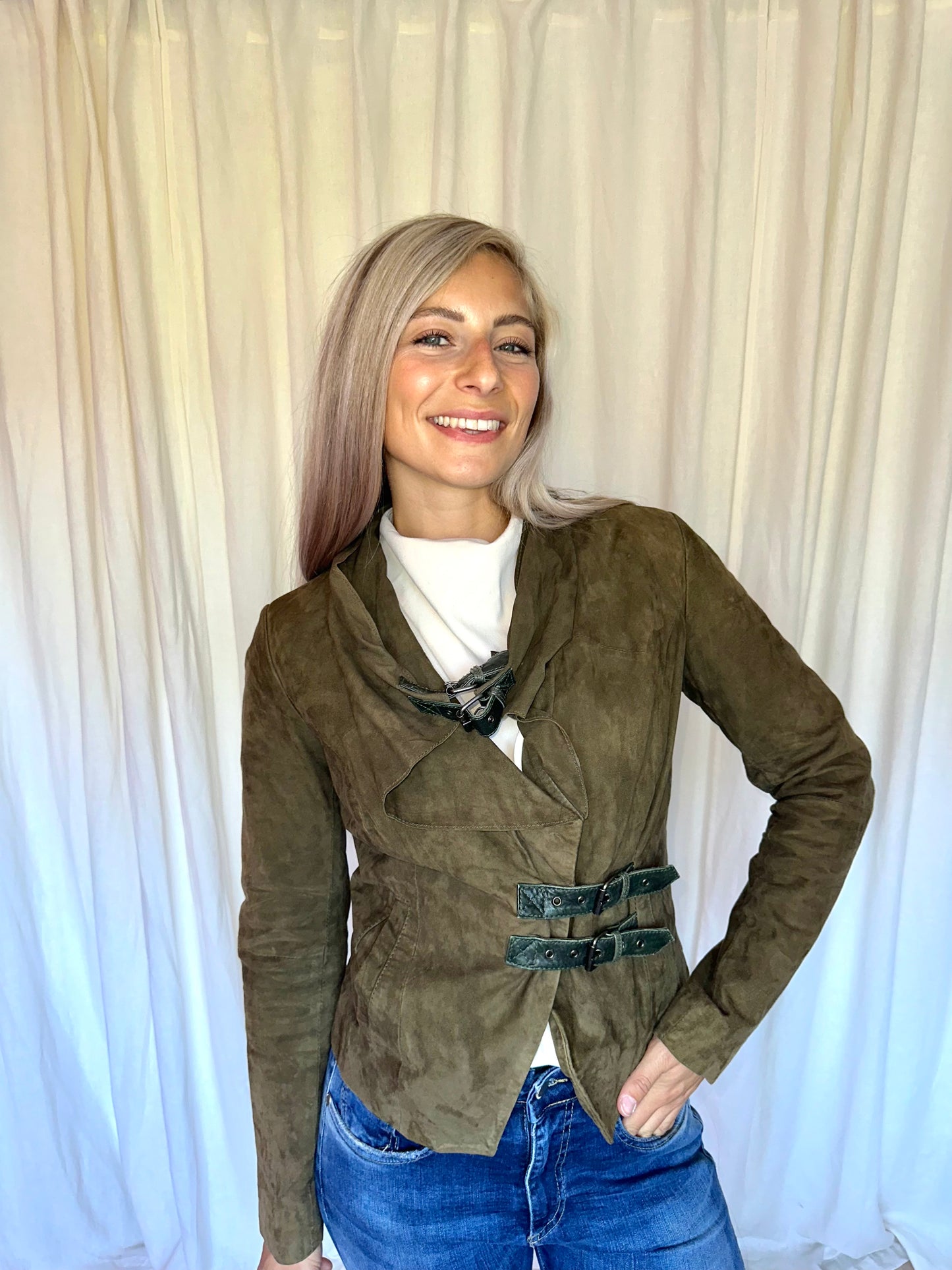 Jack Ibana Rouge suede legergroen - Maat 38