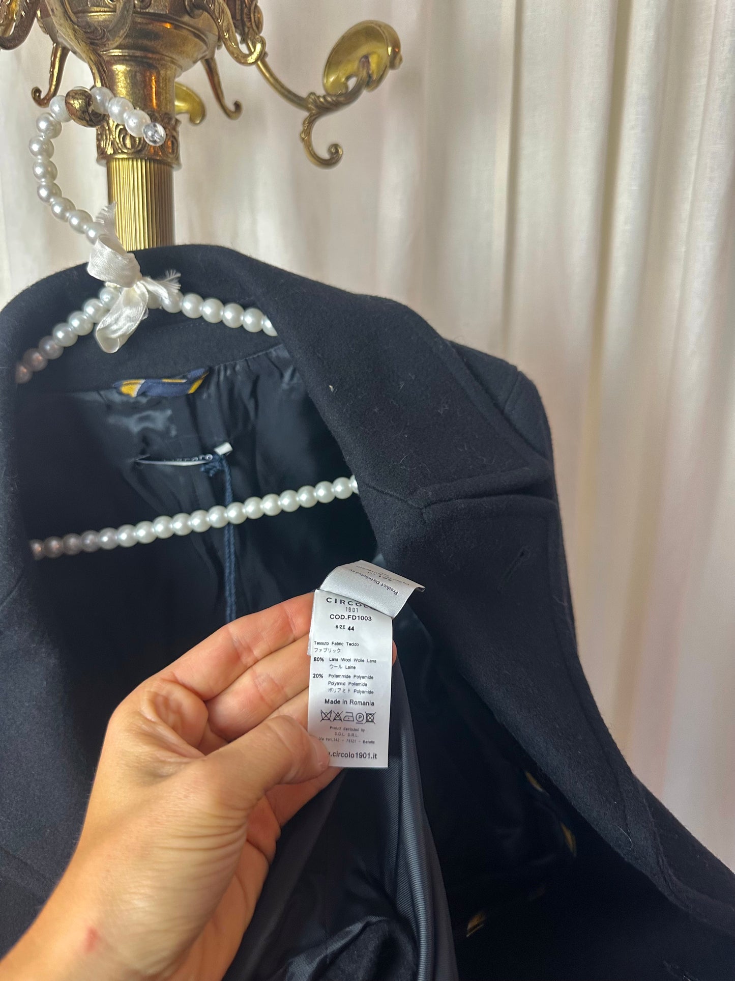 Jas Circolo 1901 donkerblauw - Maat 38