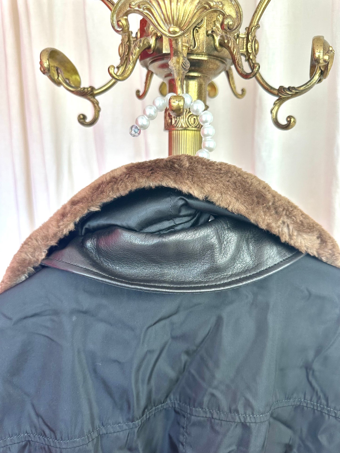 Jas Prada halflang zwart - Maat XL