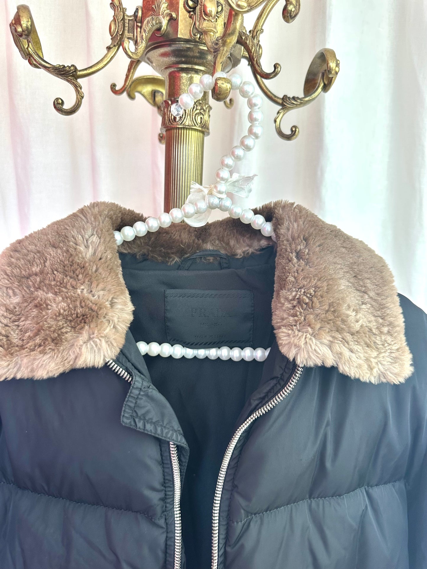 Jas Prada bomberjack zwart - Maat L