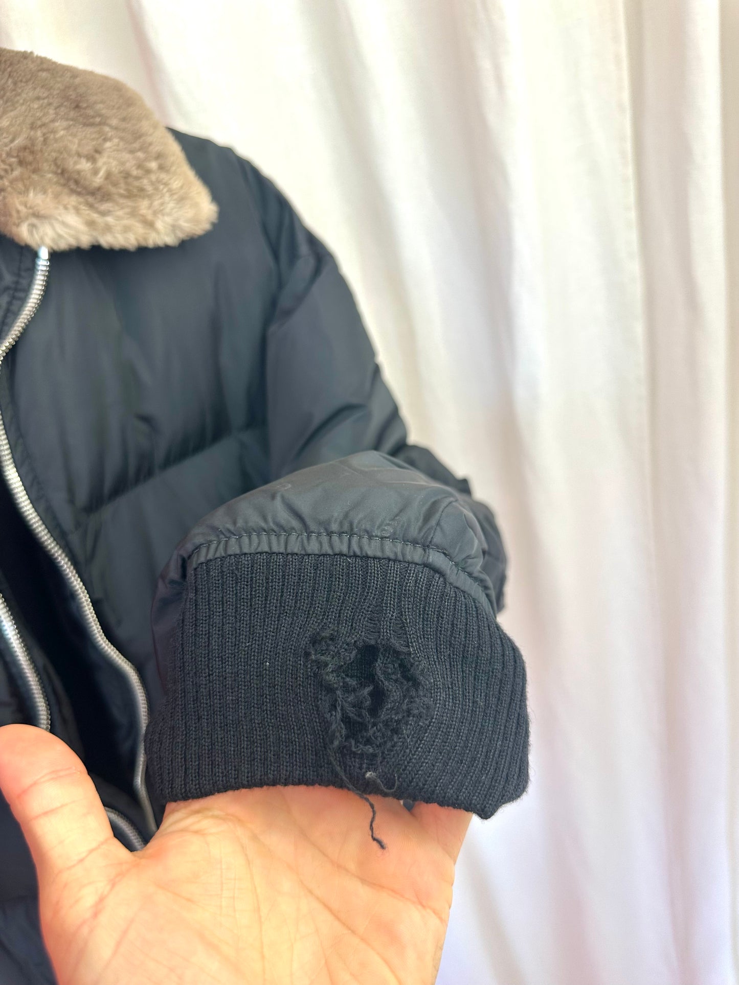 Jas Prada bomberjack zwart - Maat L