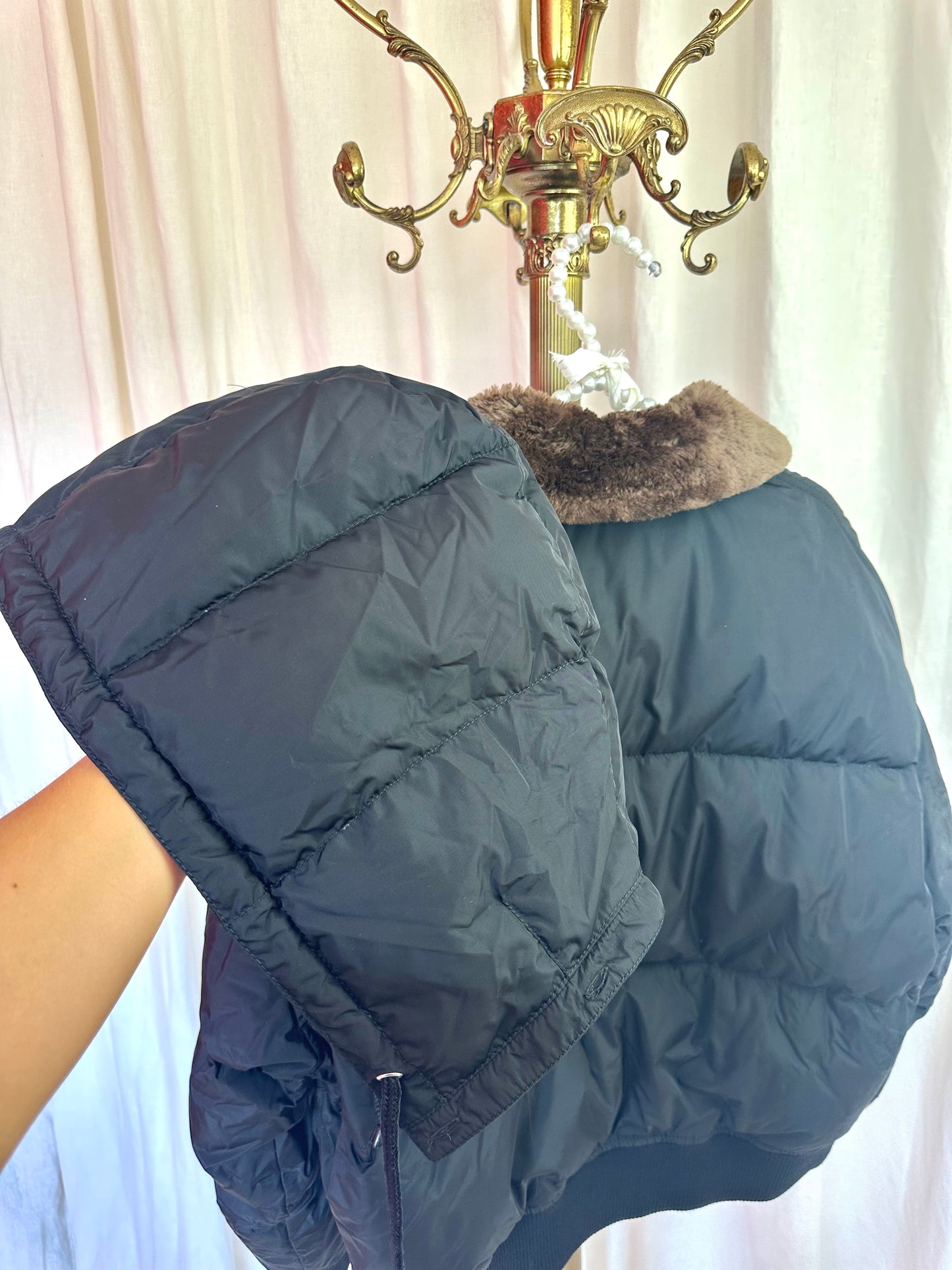 Jas Prada bomberjack zwart - Maat L
