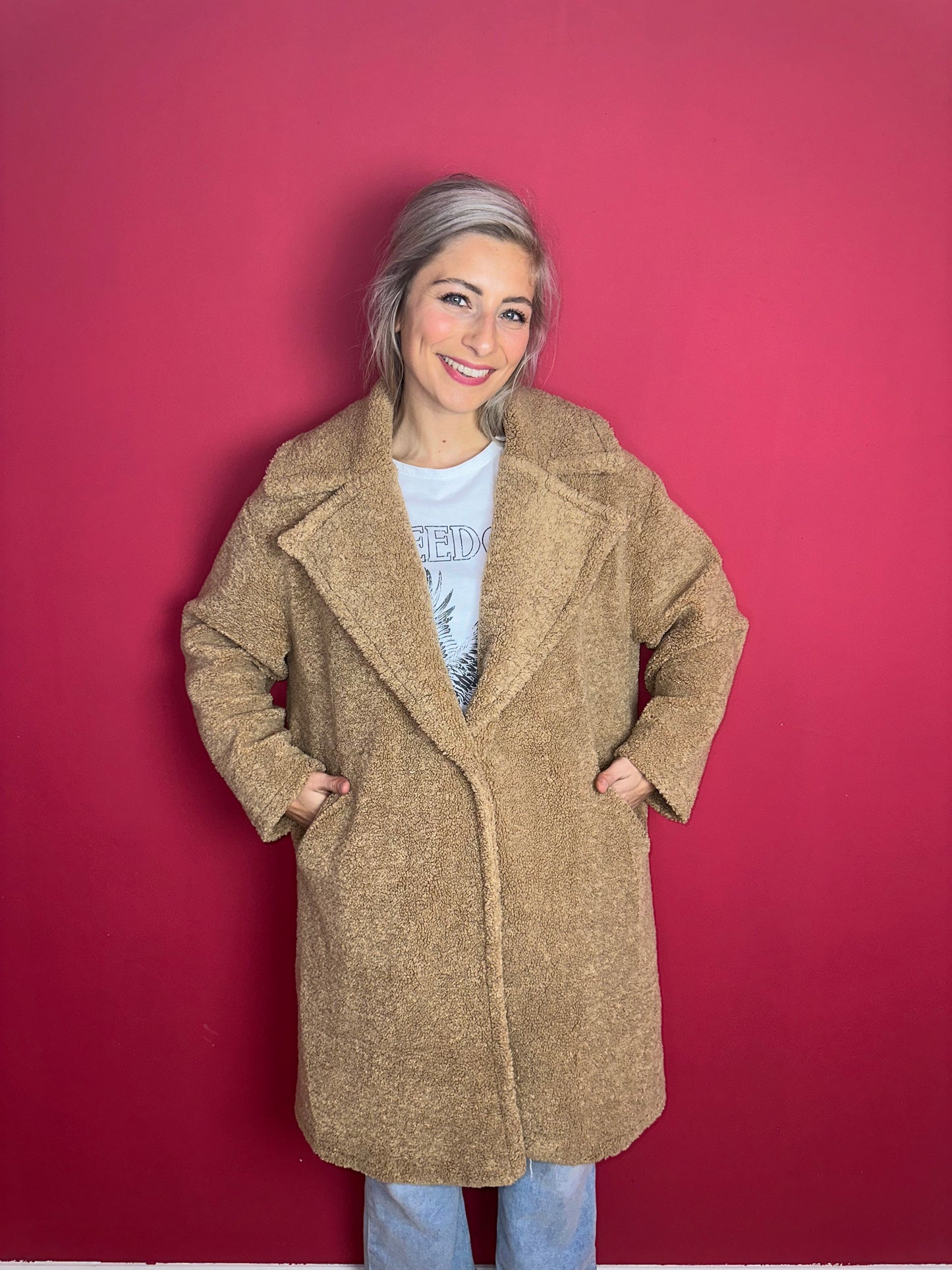 Jas Rinascimento Teddy camel - Maat M