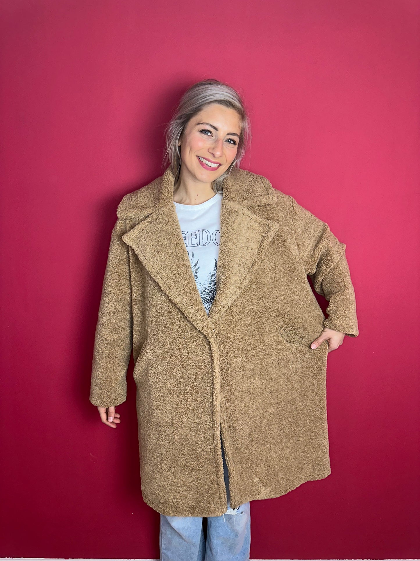 Jas Rinascimento Teddy camel - Maat M