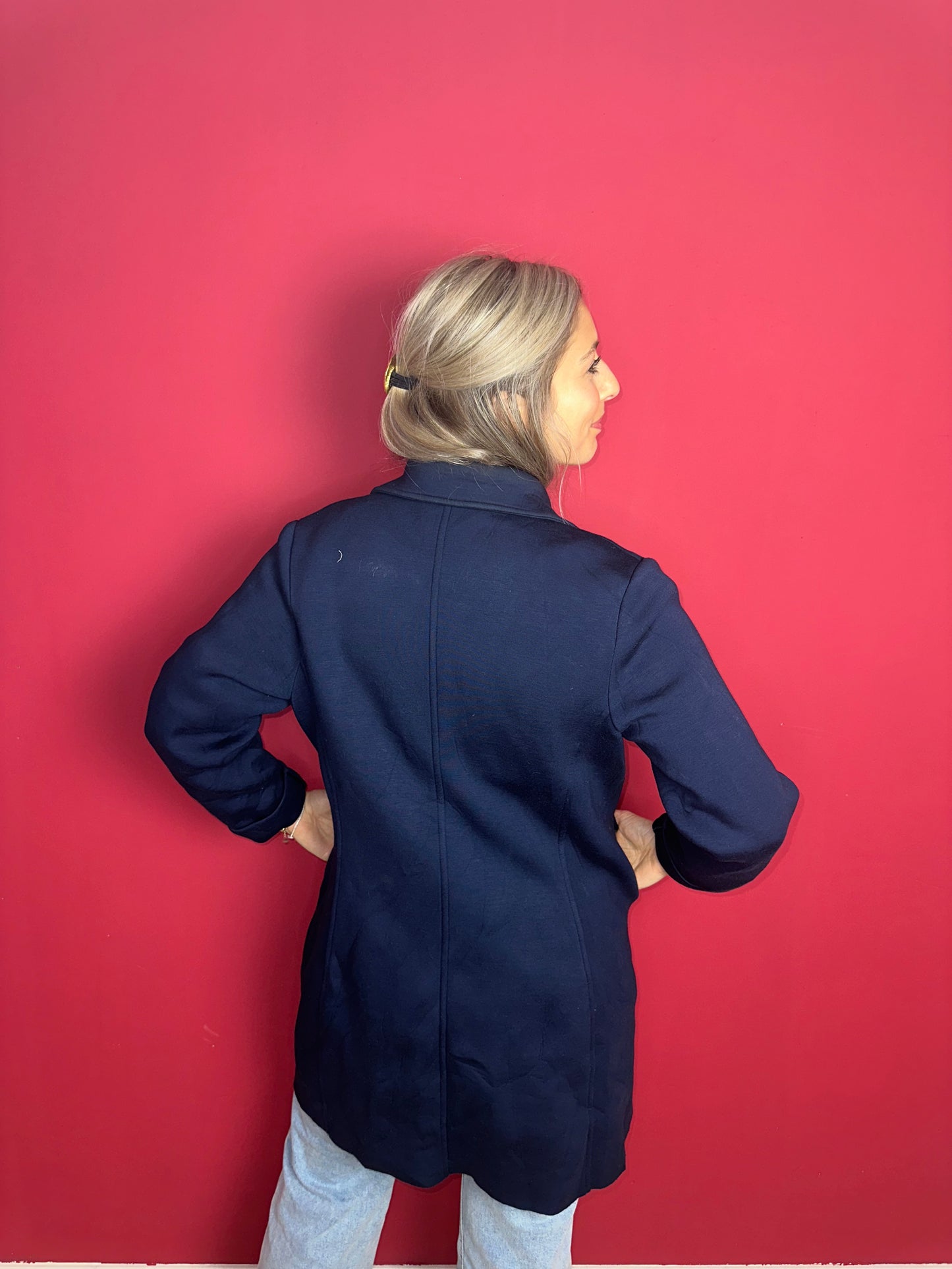 Jas Rinascimento donkerblauw - Maat XL