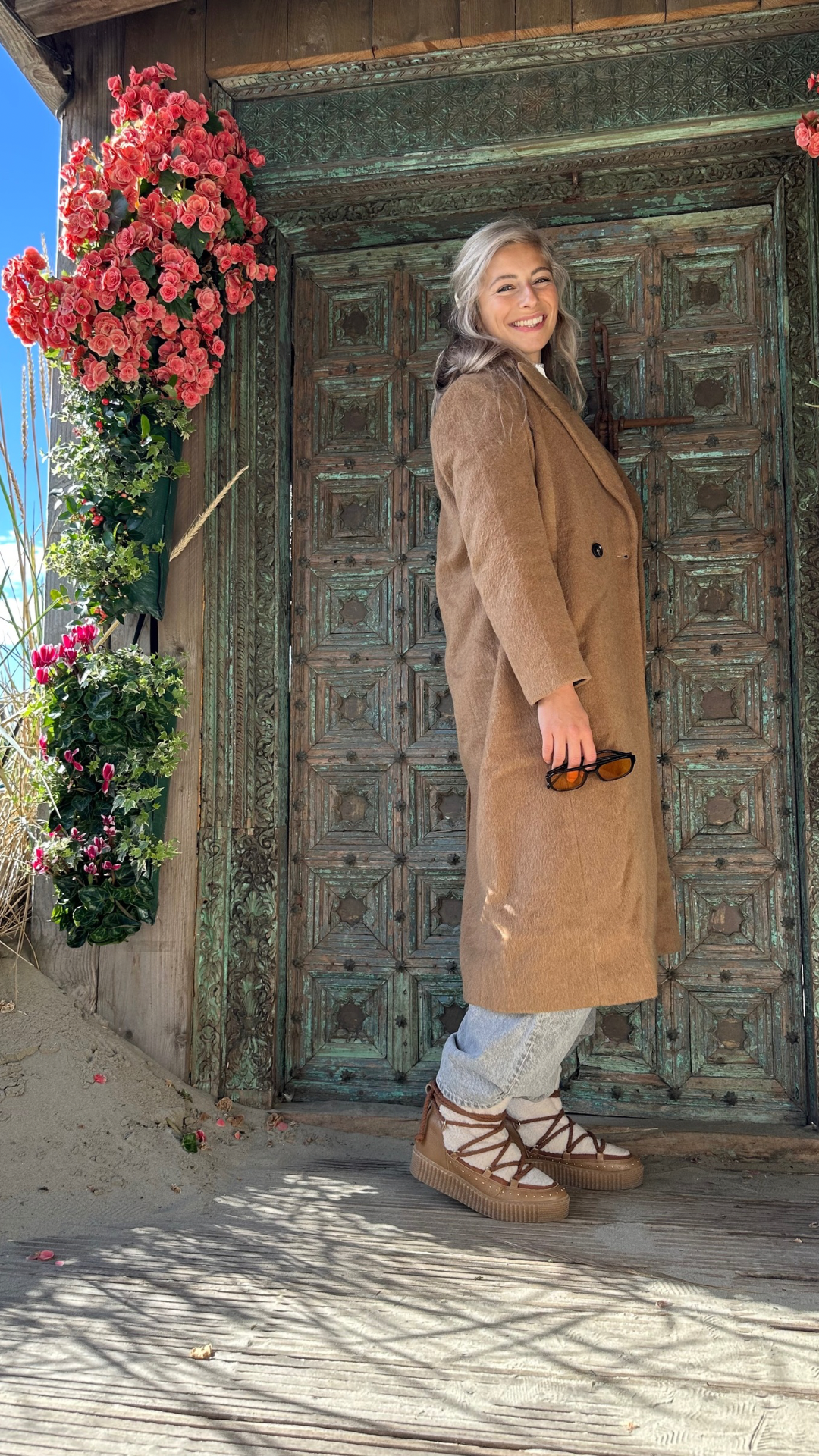 Jas SET lang camel - Maat 40