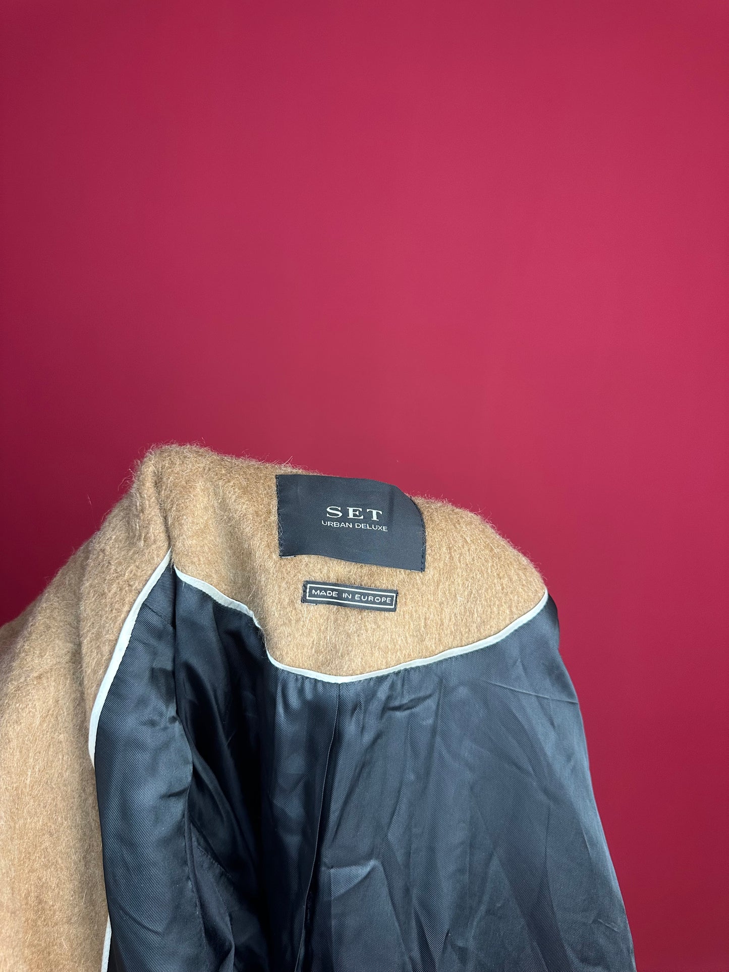 Jas SET lang camel - Maat 40