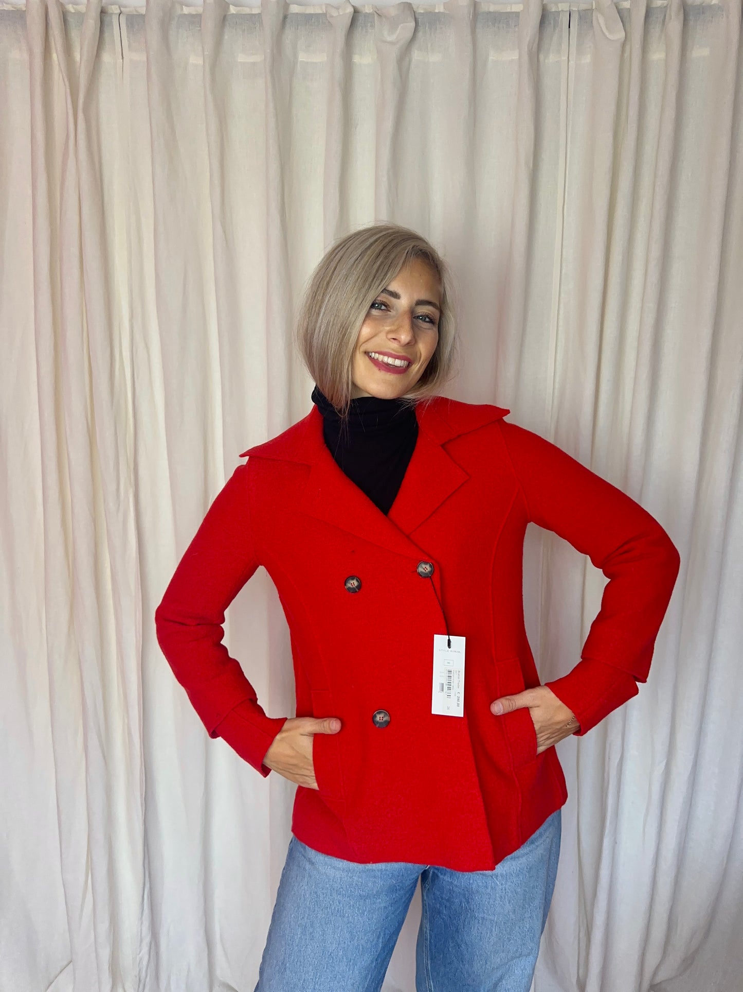 Jas SET rood - Maat 36