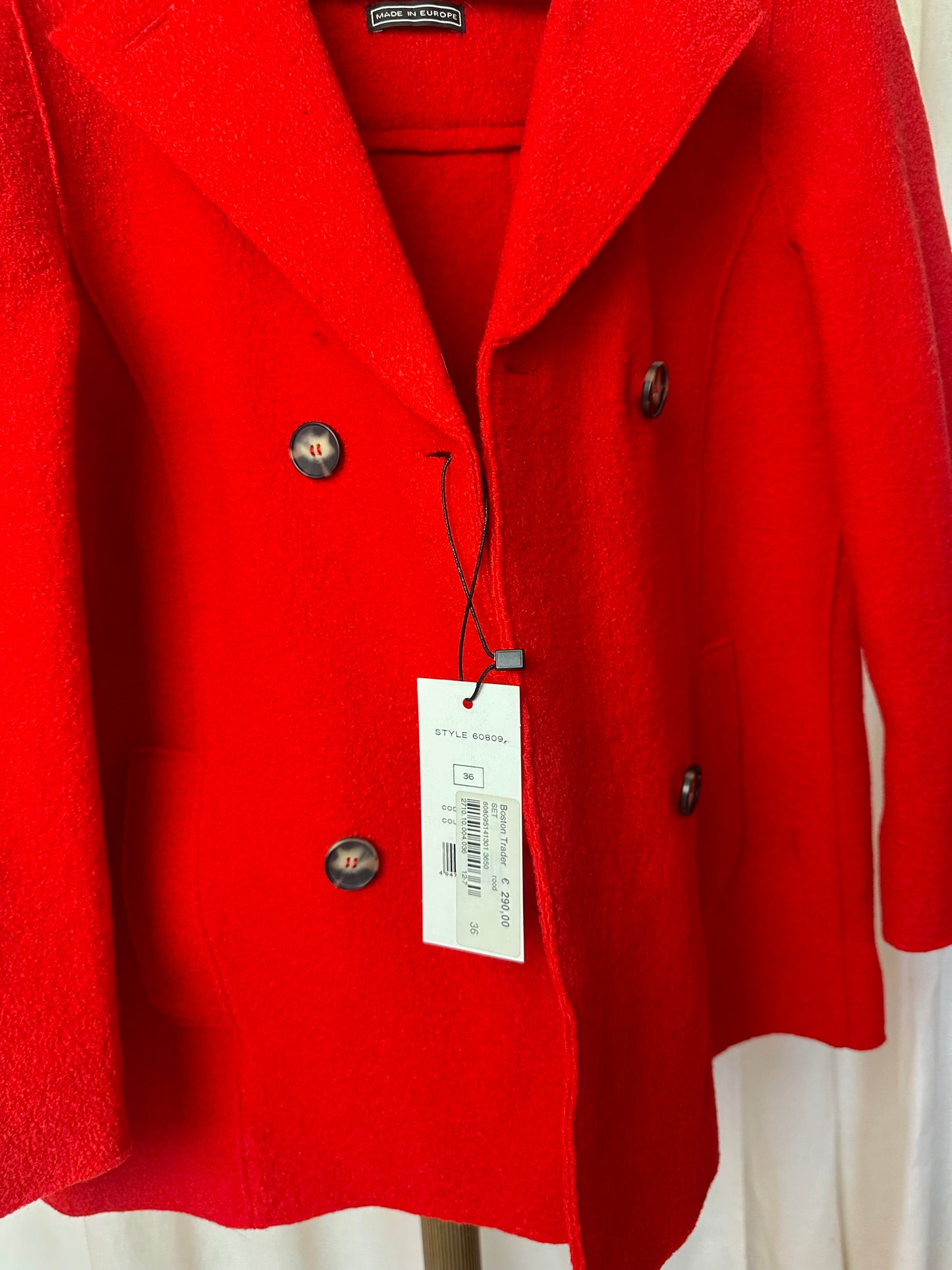 Jas SET rood - Maat 36
