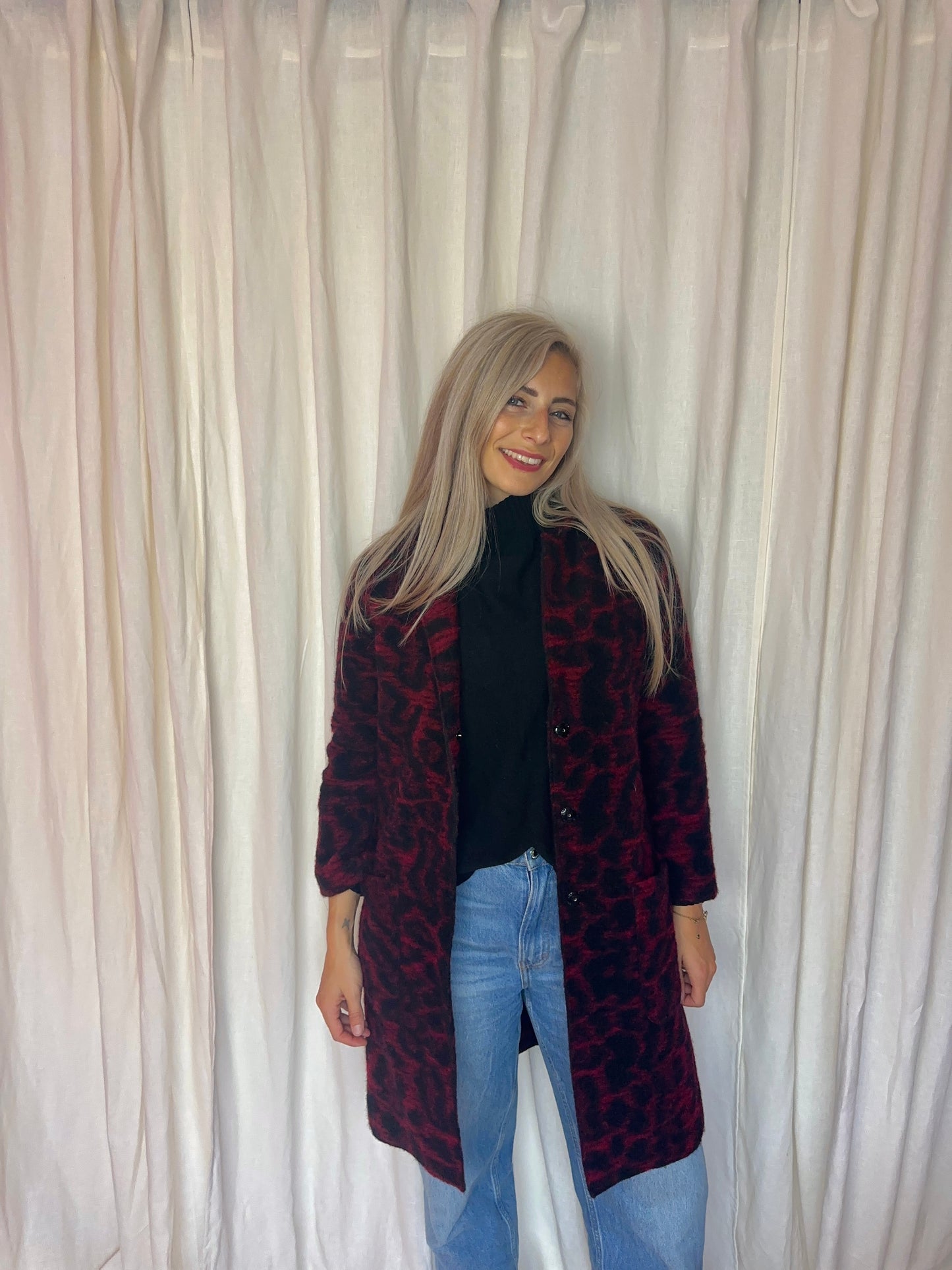 Jas SET rood/zwart - Maat 36