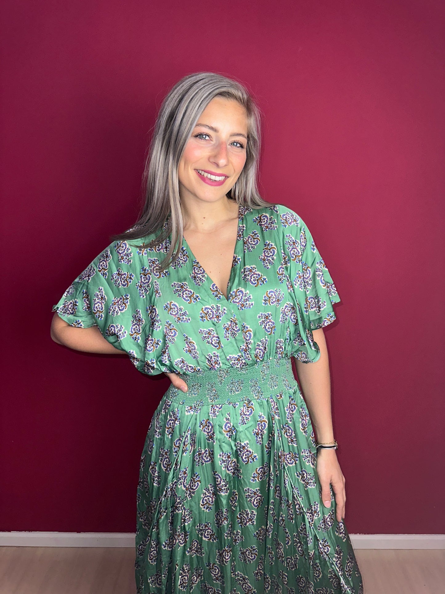Jurk Berenice Paris Viscose – Vrouwelijke Zomerjurk Maat 40