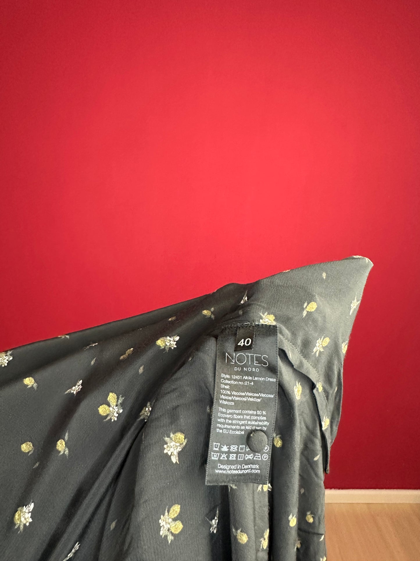 Jurk Notes du Nord Lemon Print – Vrouwelijke Zomerjurk Maat 40