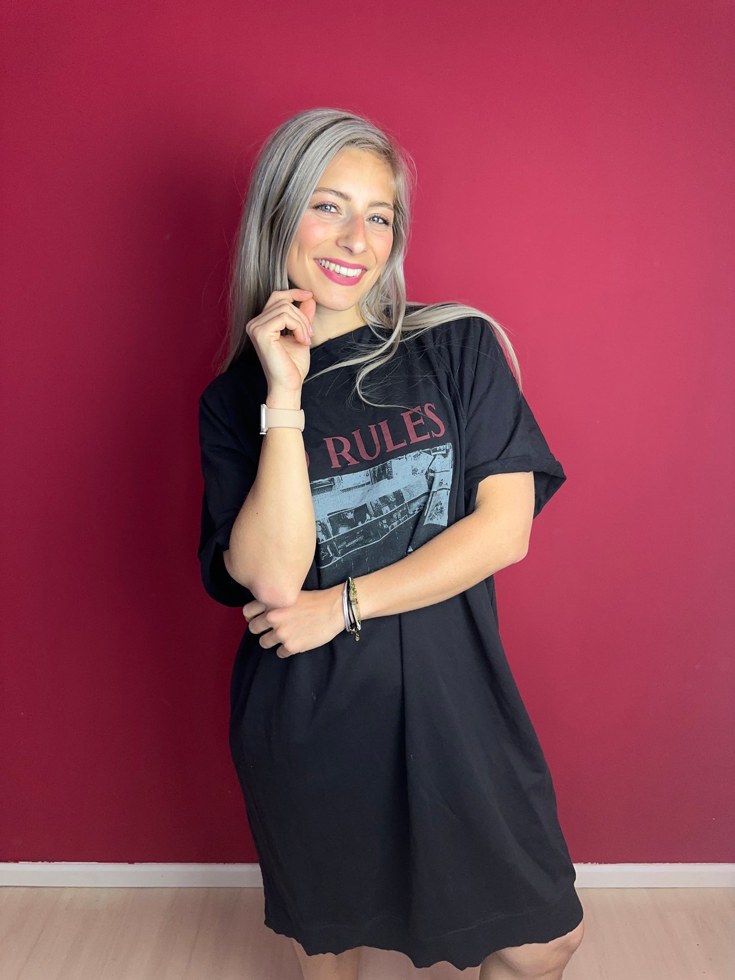 Jurk SET Sweater 'No rules' Katoen – Casual Comfort Maat 40