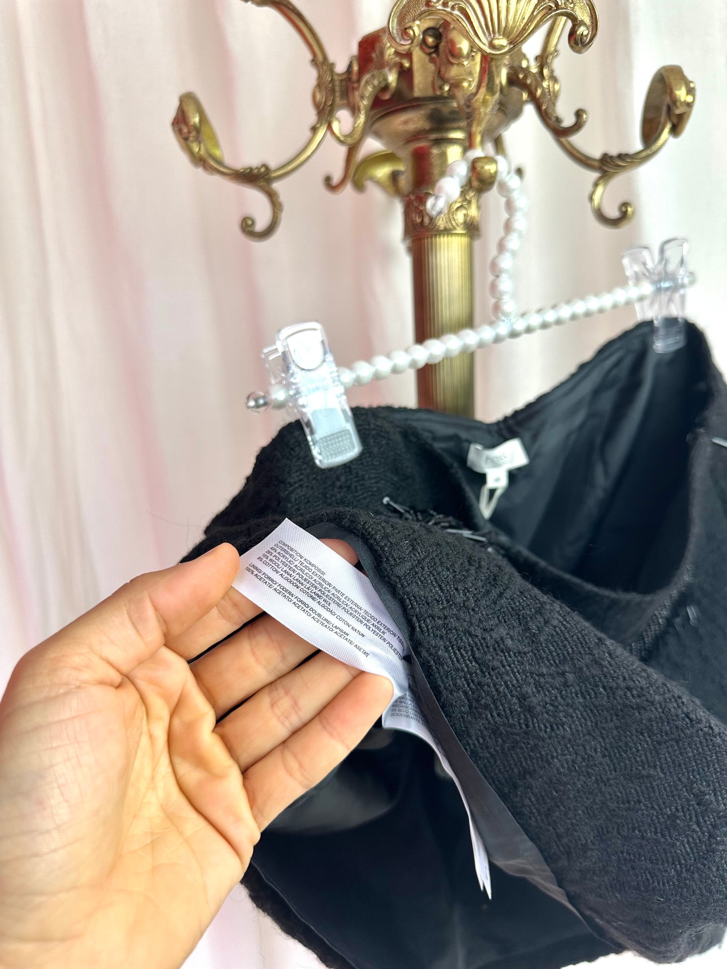 Rok HOSS strass zwart - Maat 40