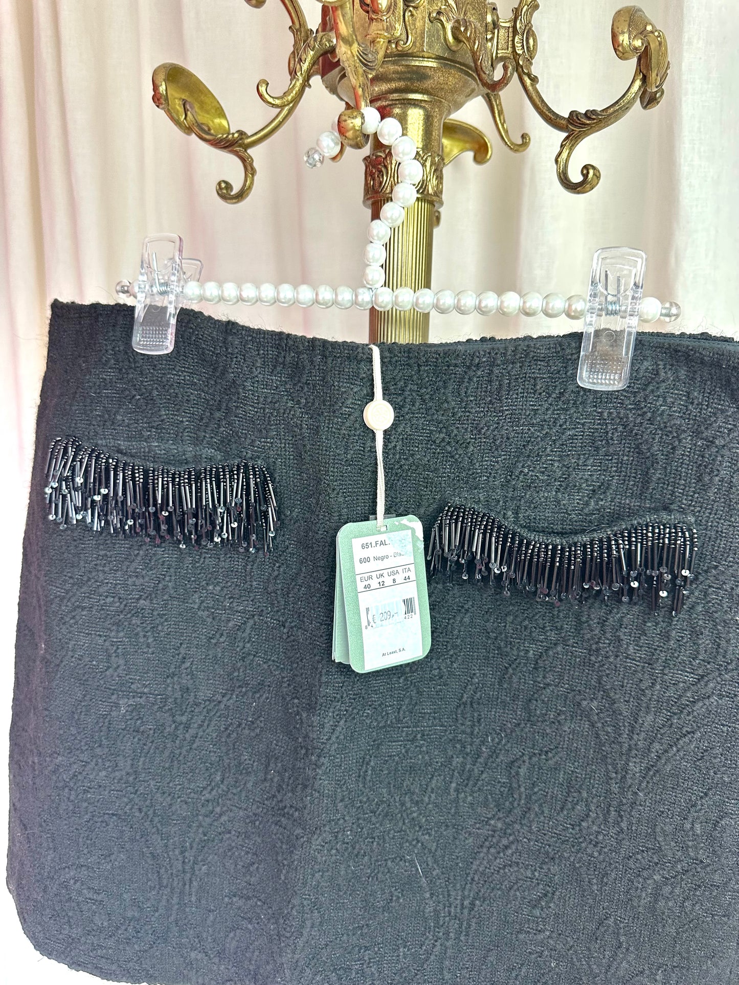 Rok HOSS strass zwart - Maat 40