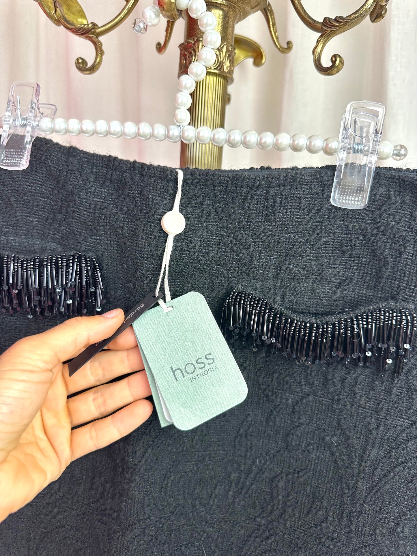Rok HOSS strass zwart - Maat 40