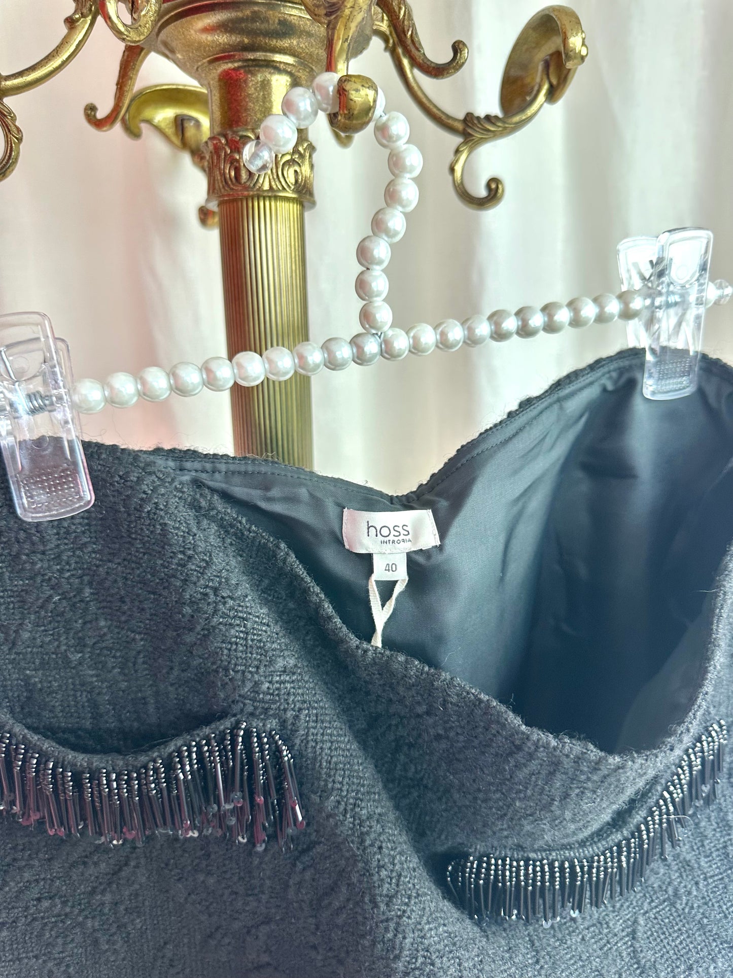 Rok HOSS strass zwart - Maat 40