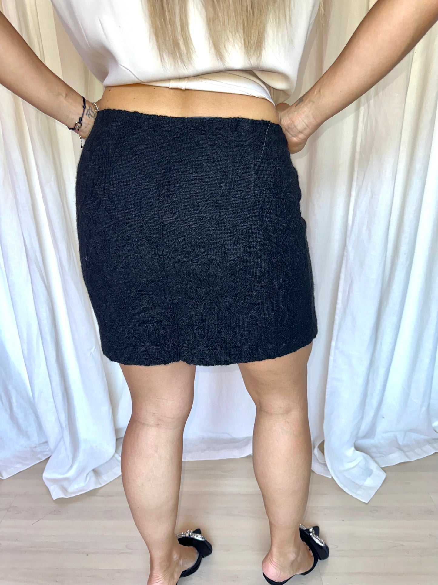 Rok HOSS strass zwart - Maat 40