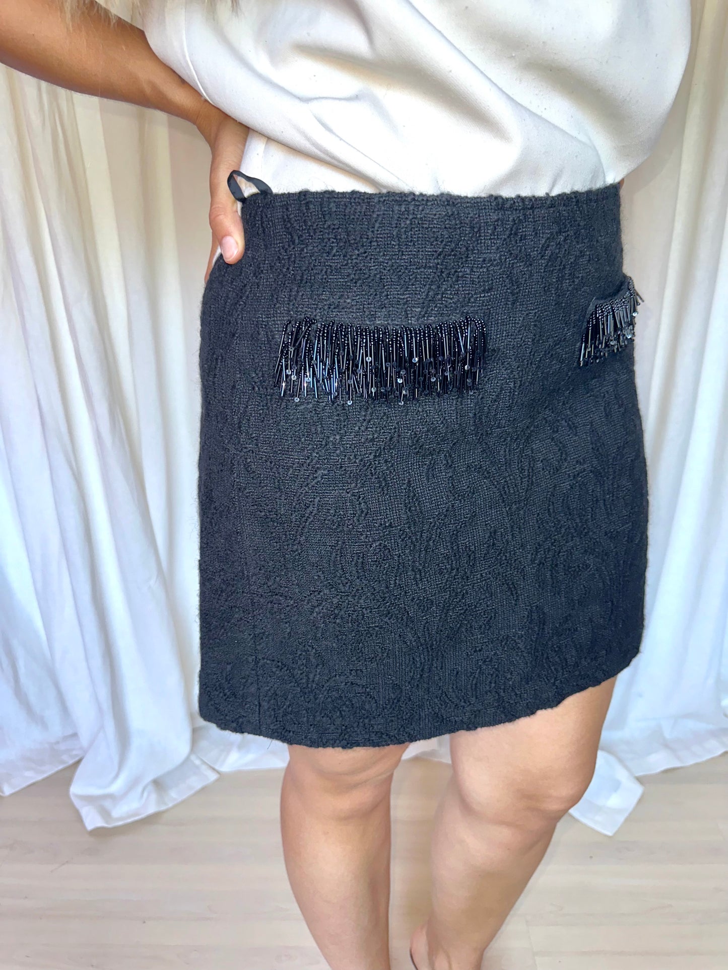 Rok HOSS strass zwart - Maat 40