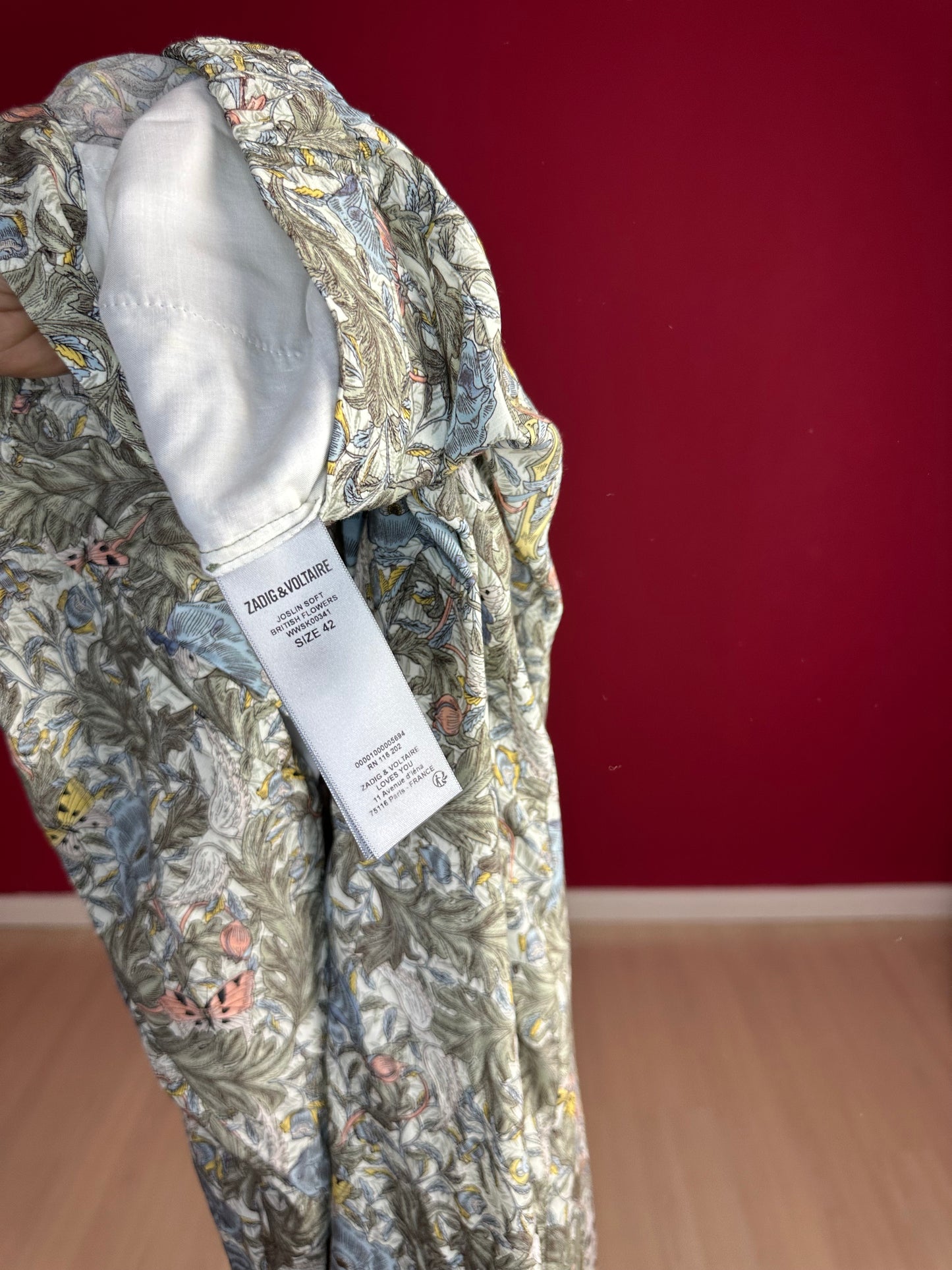 Rok Zadig & Voltaire Joslin Soft British Flowers – Maat 42