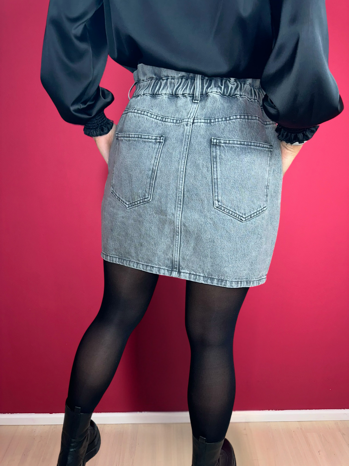 Jupe IRO jeans gris